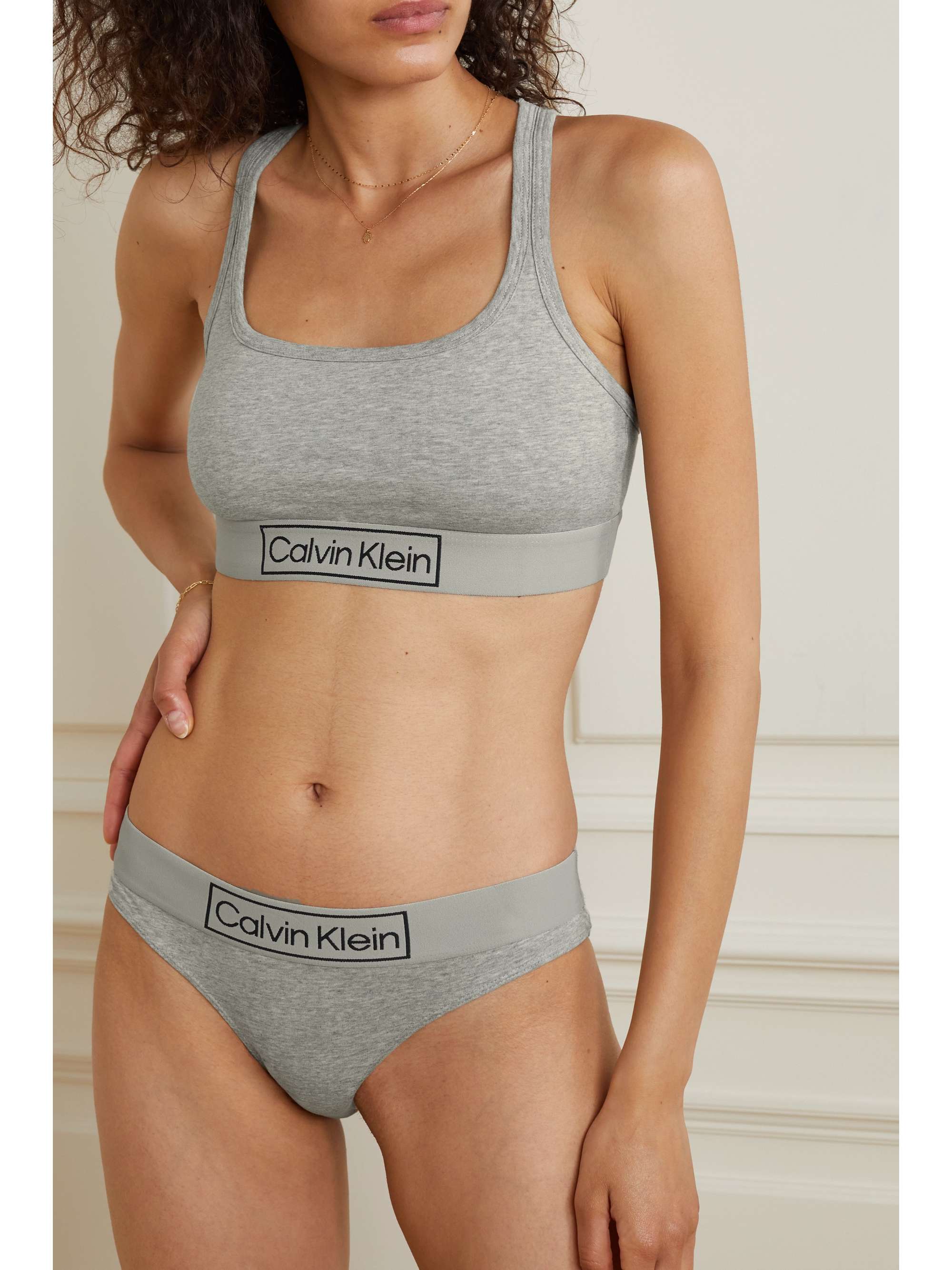 CALVIN KLEIN UNDERWEAR Reimagined Heritage stretch-cotton jersey briefs