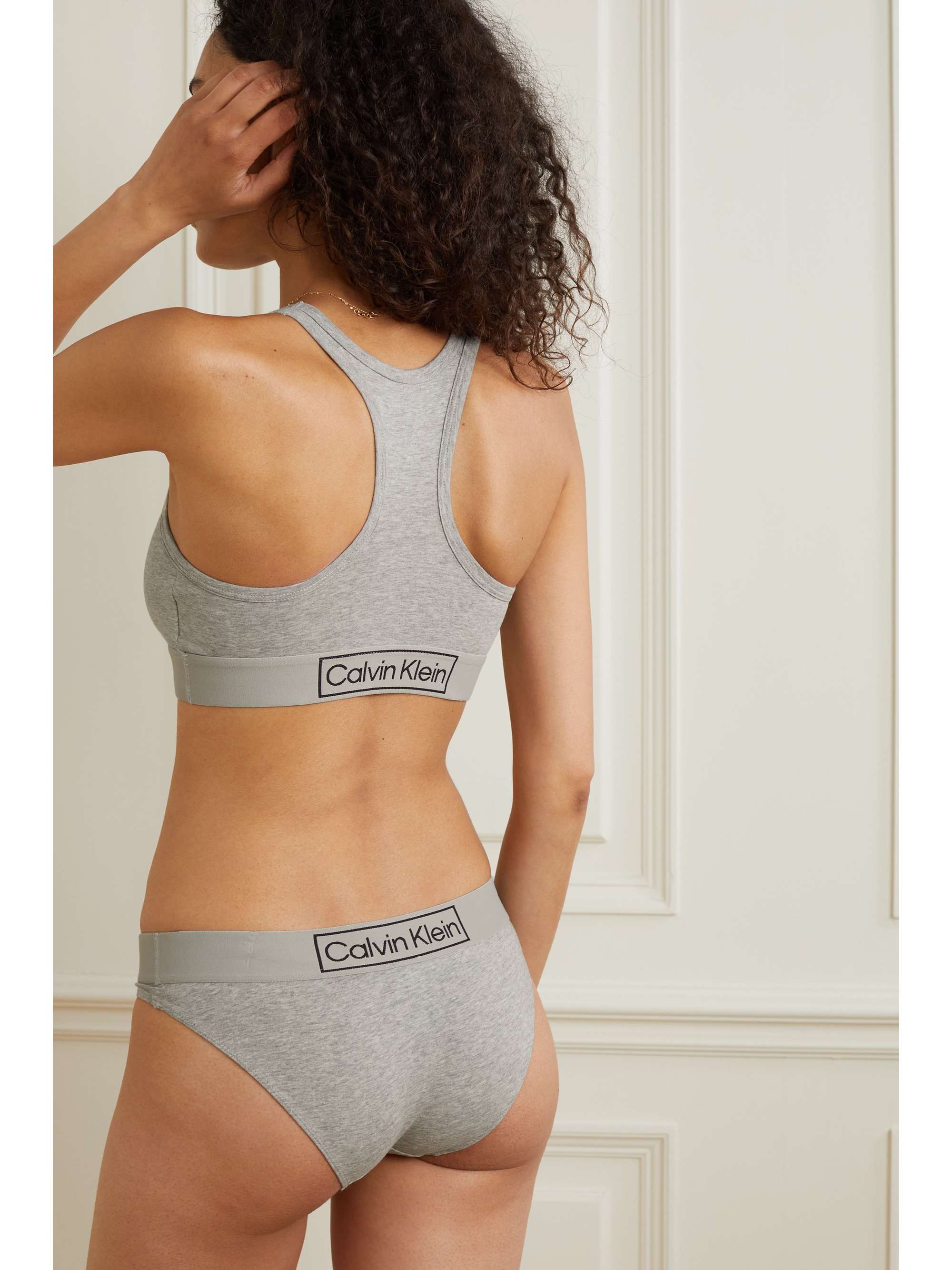 CALVIN KLEIN UNDERWEAR Reimagined Heritage stretch-cotton jersey soft-cup bra | NET-A-PORTER CALVIN KLEIN UNDERWEAR Reimagined Heritage stretch-cotton jersey soft-cup bra | NET-A-PORTER