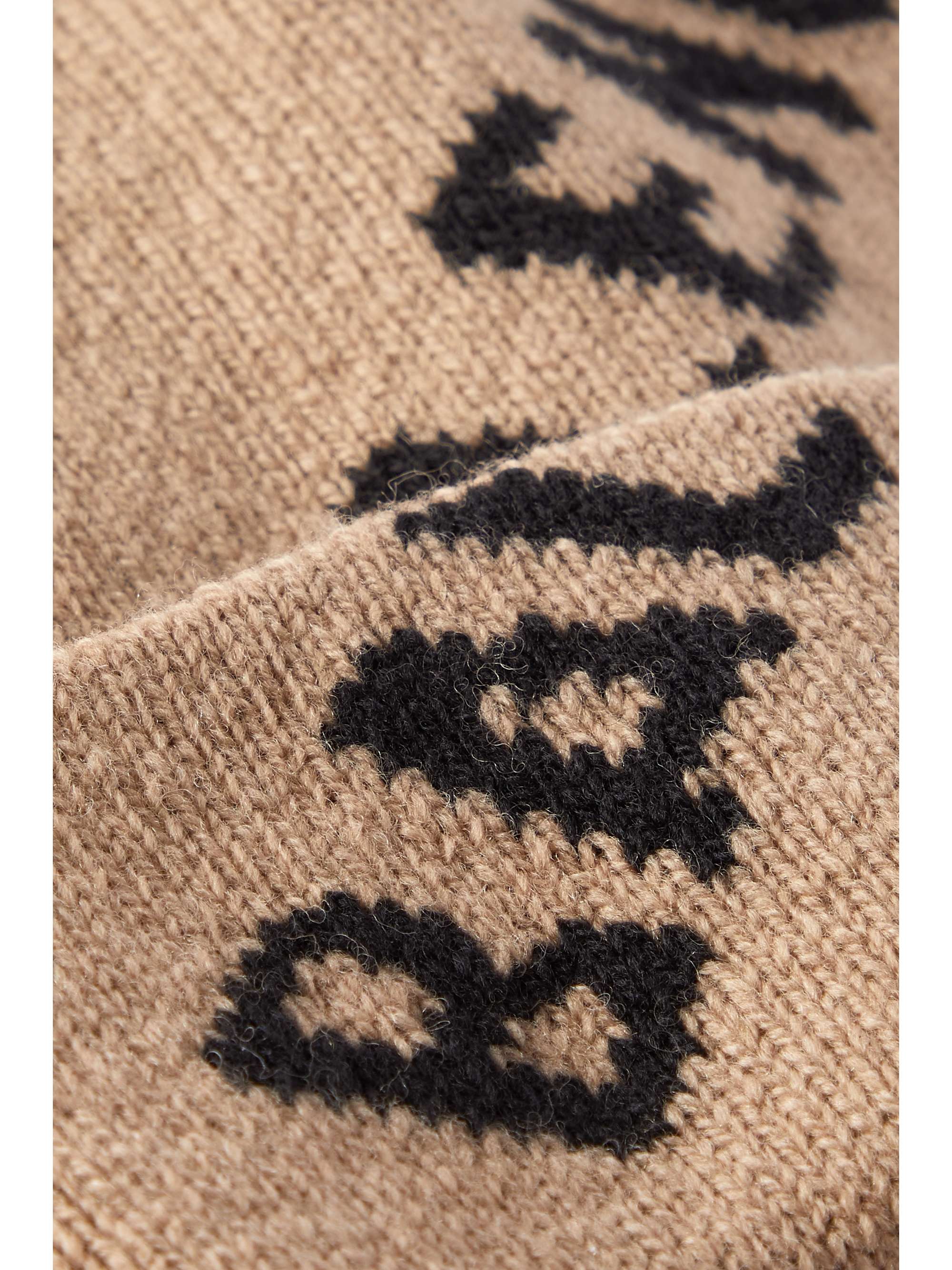 BALENCIAGA Intarsia wool-blend beanie