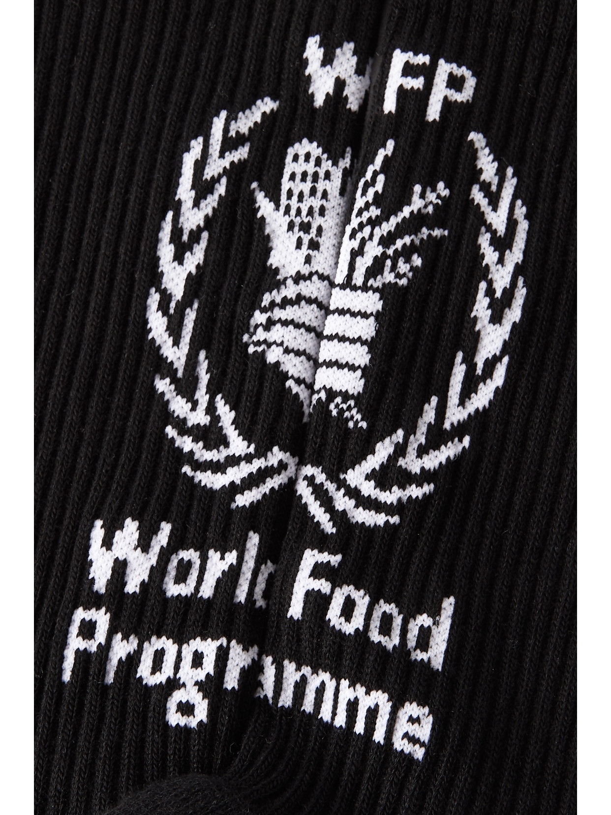 stak Manners Association Balenciaga World Food Programme Intarsia Socks In Black | ModeSens