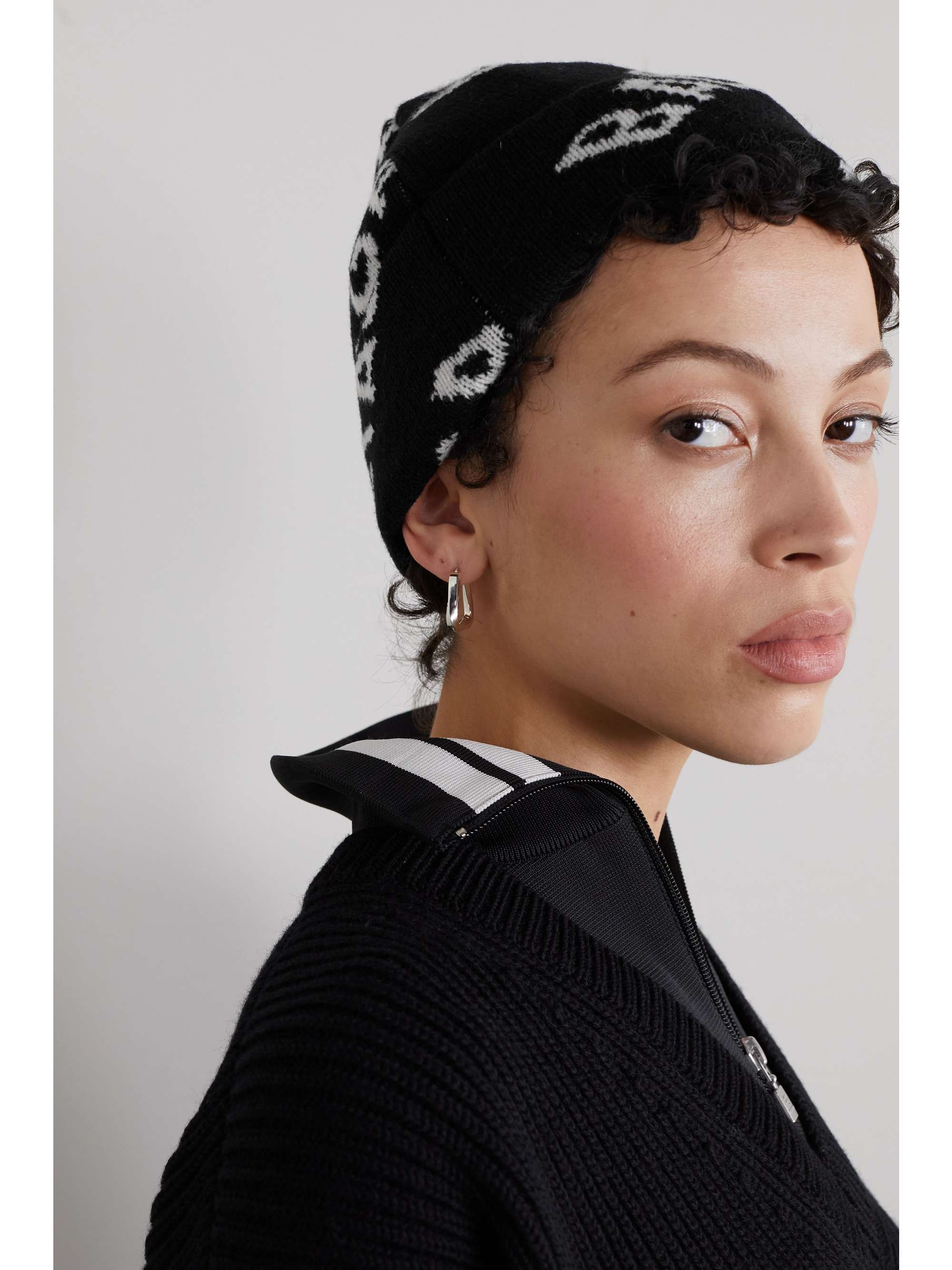 BALENCIAGA Intarsia wool beanie