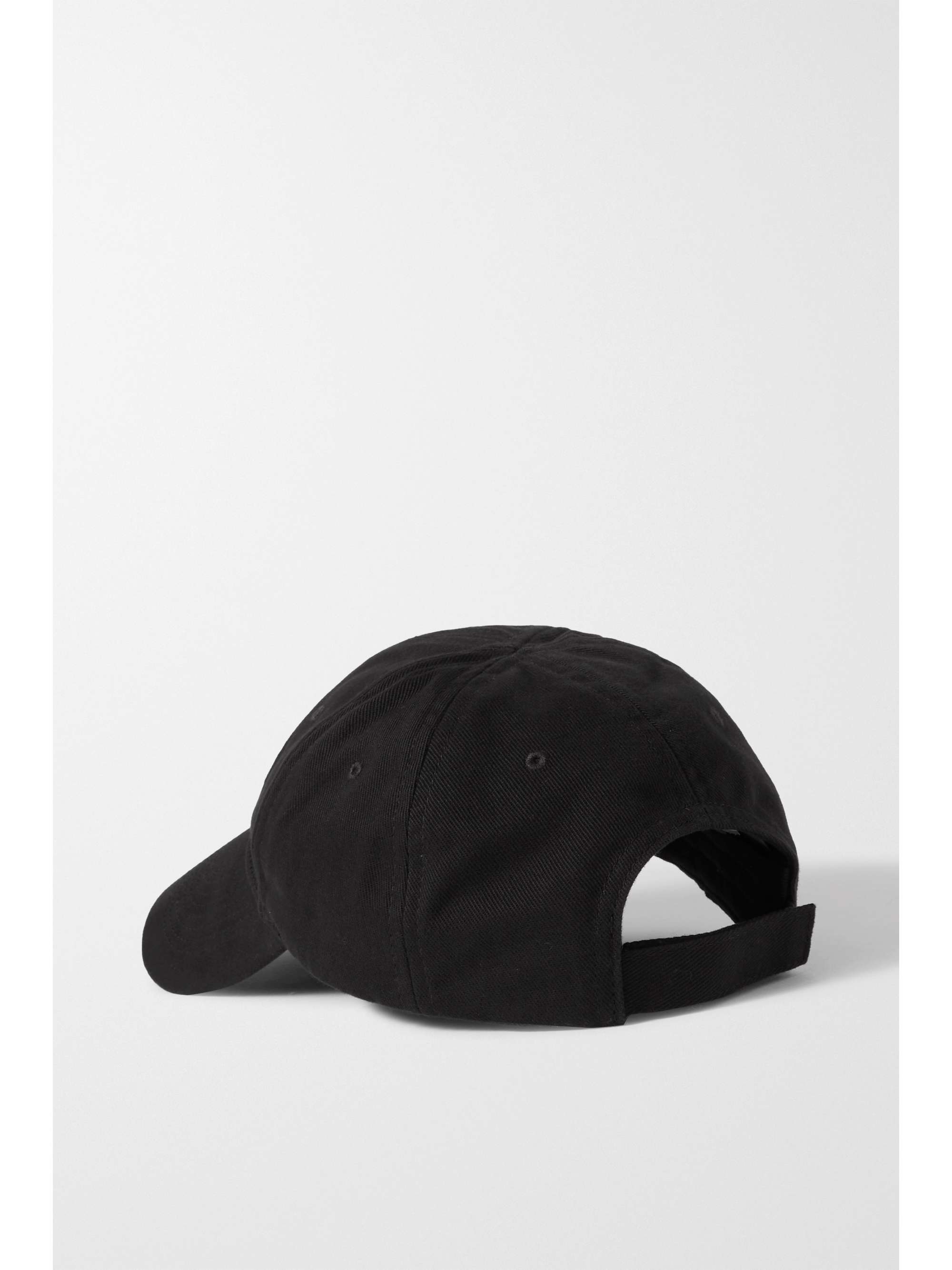 BALENCIAGA Embroidered cotton-twill baseball cap