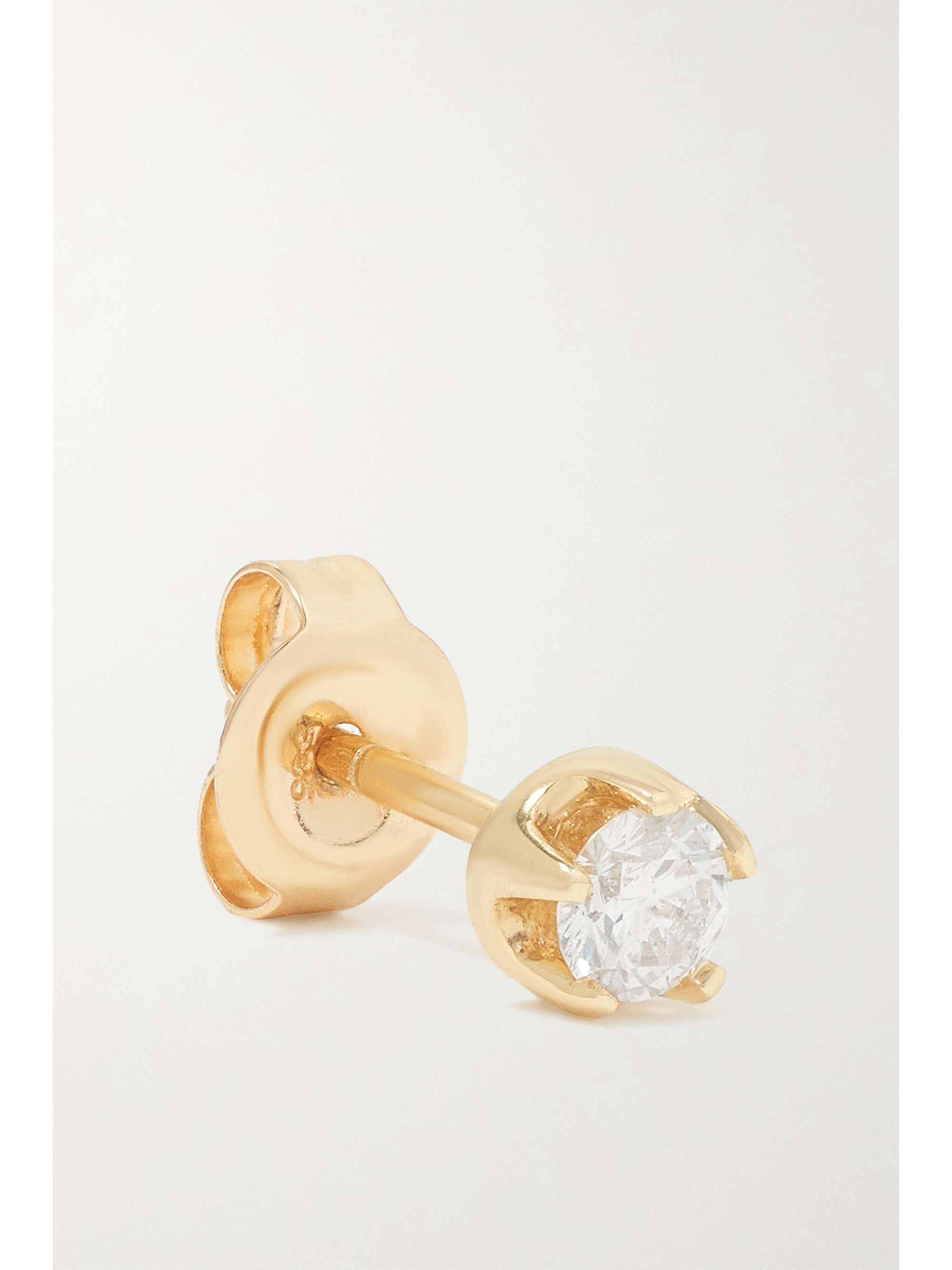 ANDREA FOHRMAN 14-karat gold diamond single earring