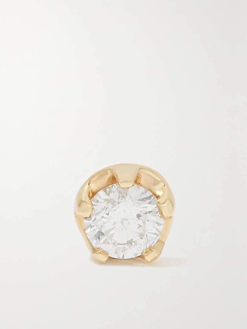 Andrea Fohrman 14-karat Gold Diamond Single Earring