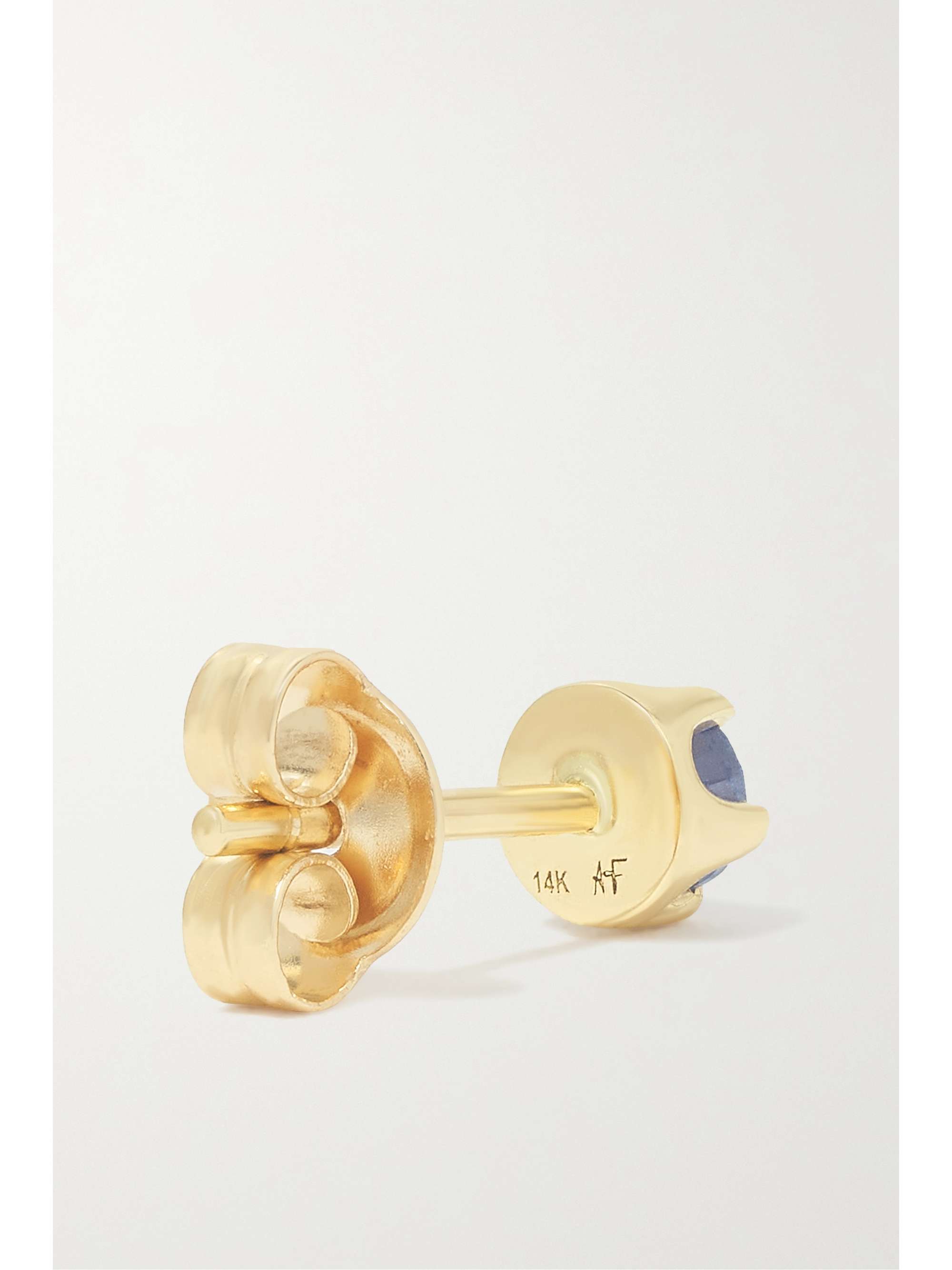 ANDREA FOHRMAN 14-karat gold sapphire single earring