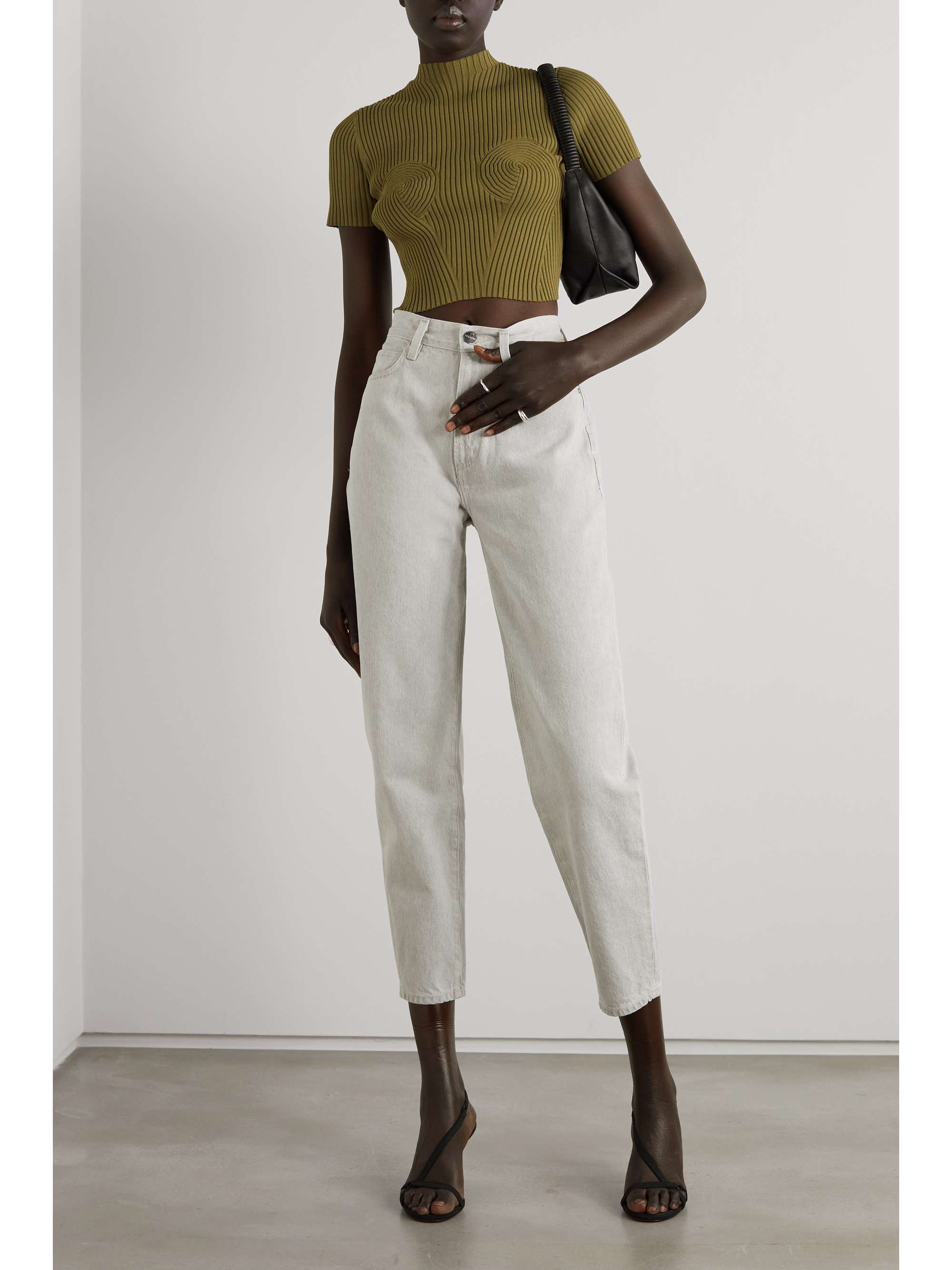 Light gray The Peg high-rise tapered 