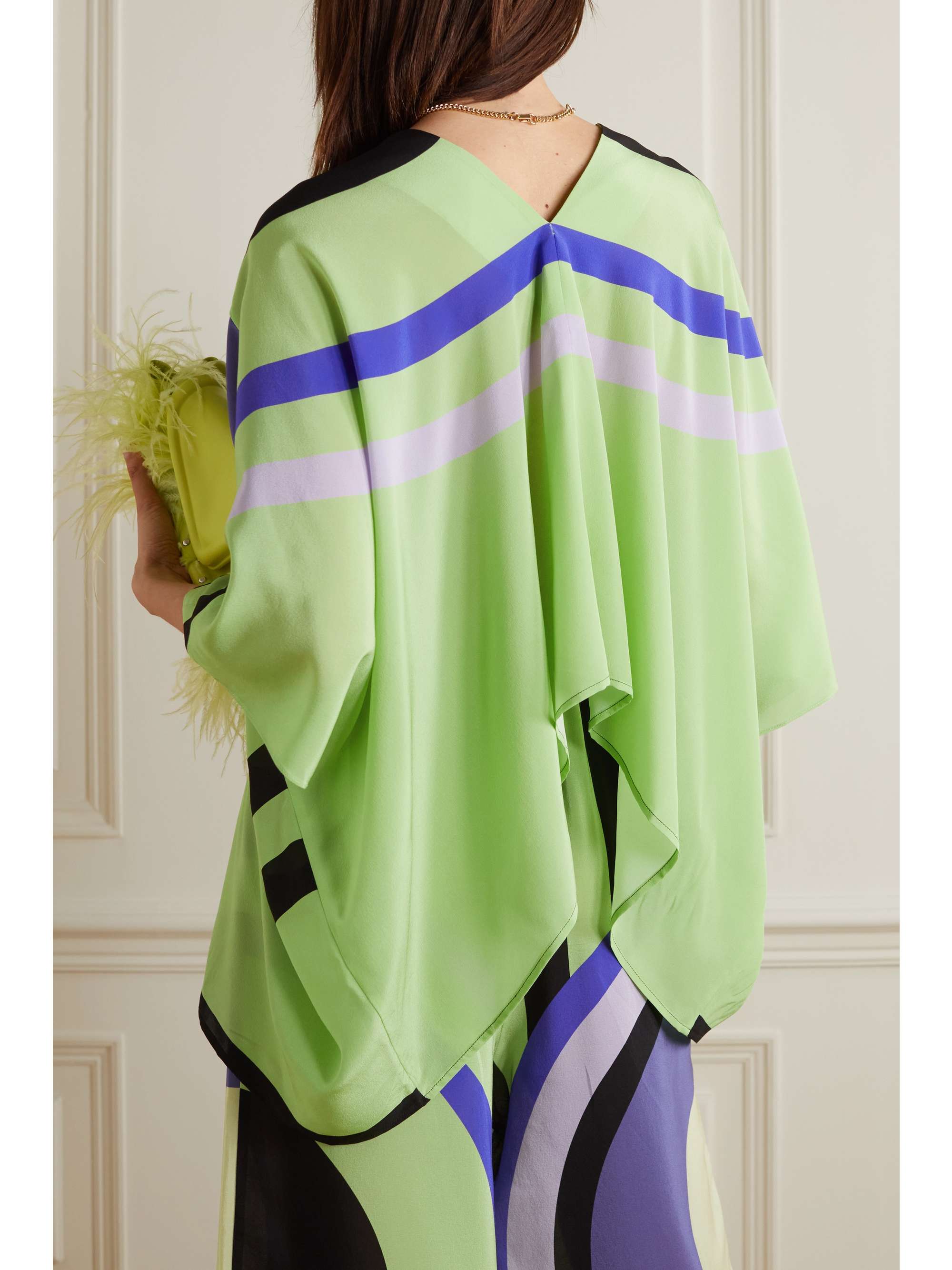 LOUISA PARRIS Majorca printed silk top