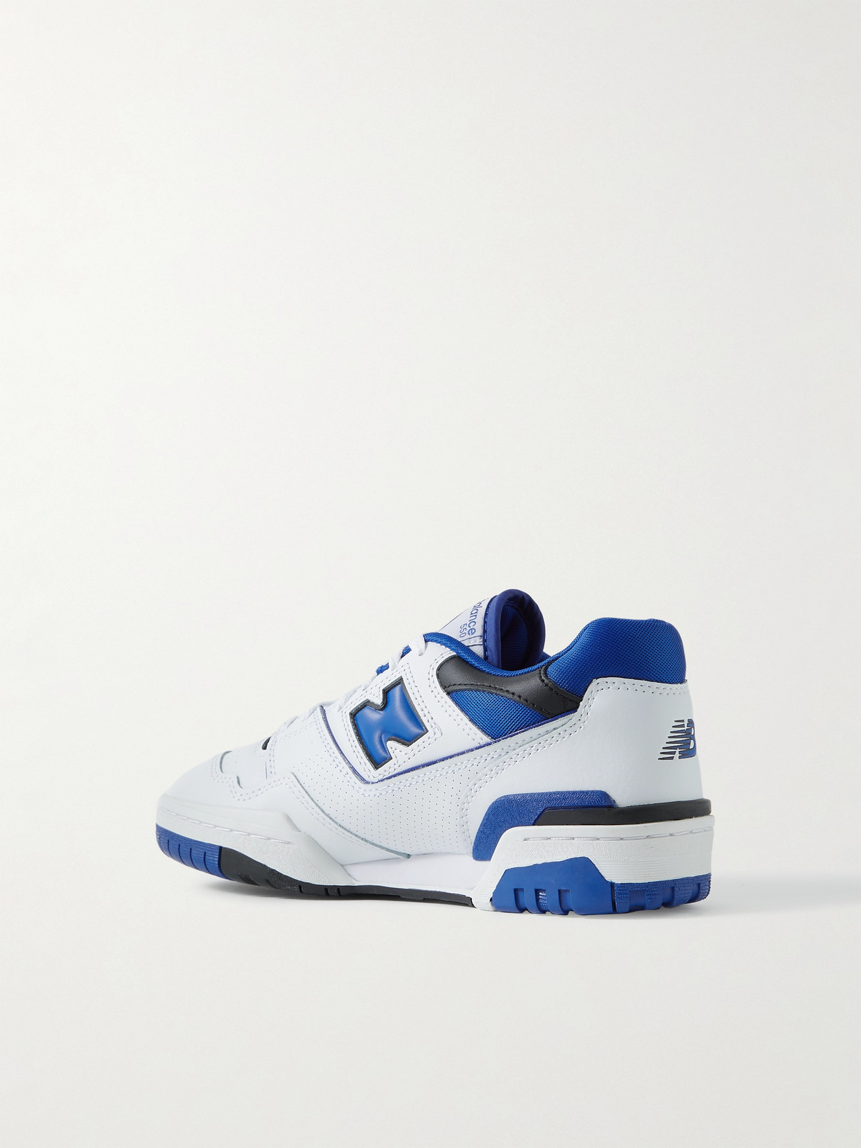 New Balance 550 Rubber And Mesh-trimmed Leather Sneakers In White