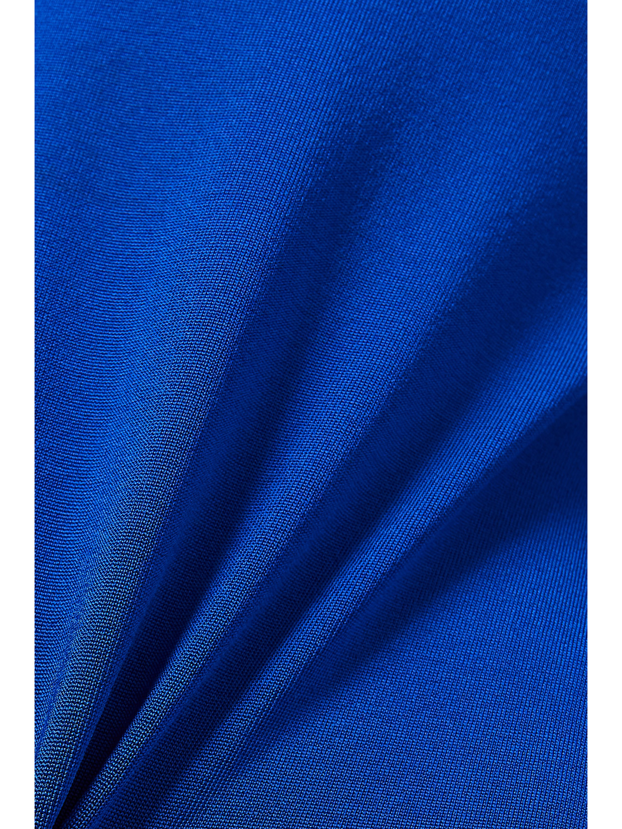 Saint Laurent Viscose Knit Sweater W/ Hook Details In Blue