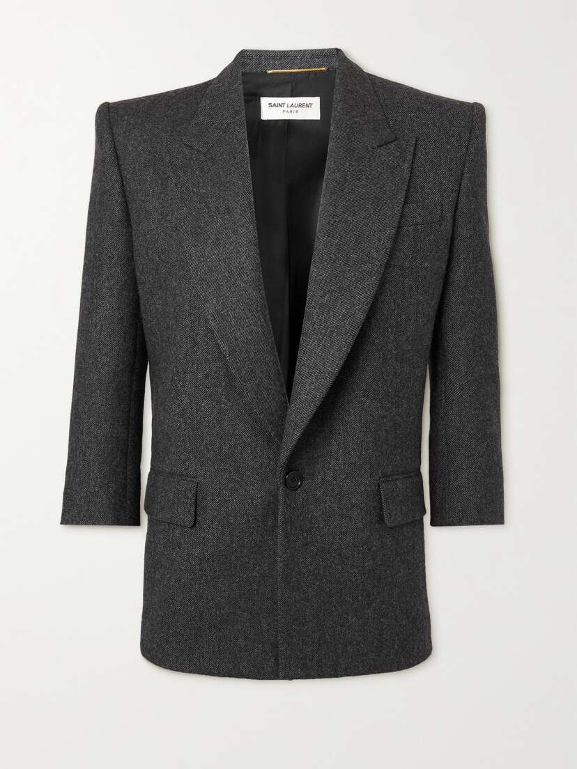 SAINT LAURENT Wool-twill Blazer