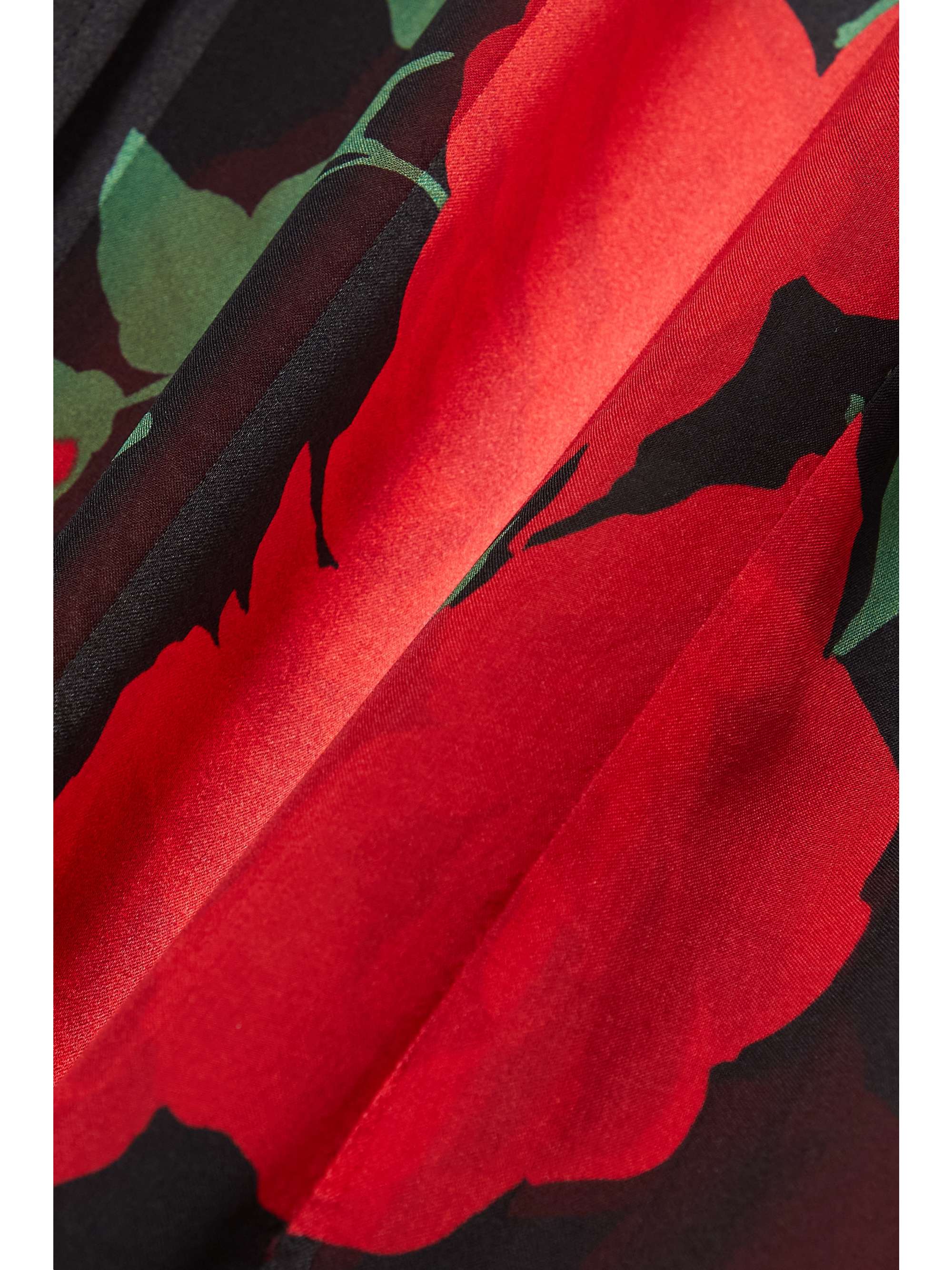 Floral-print silk-twill shirt Floral-print silk-twill shirt