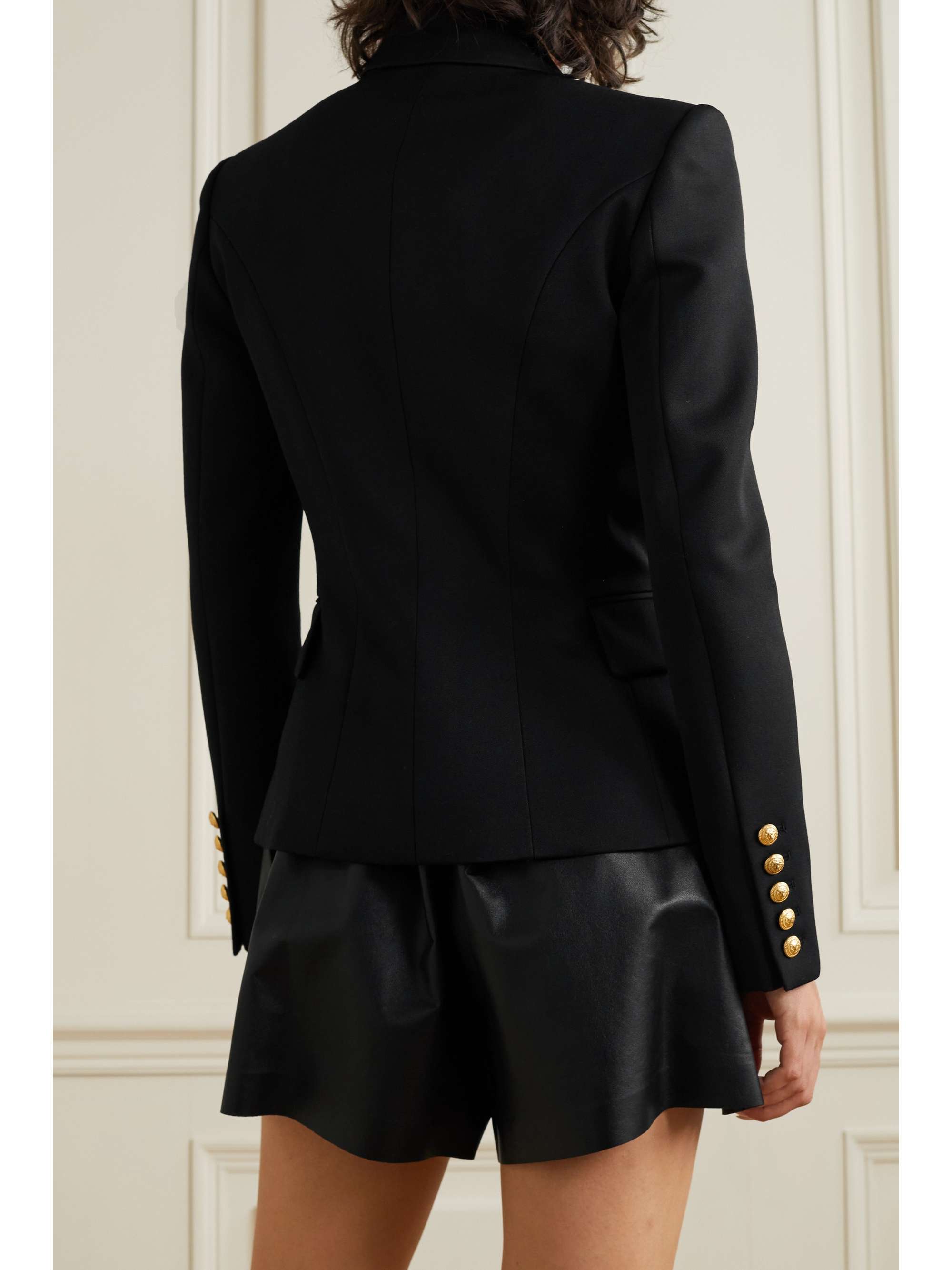 balmain double breasted blazer