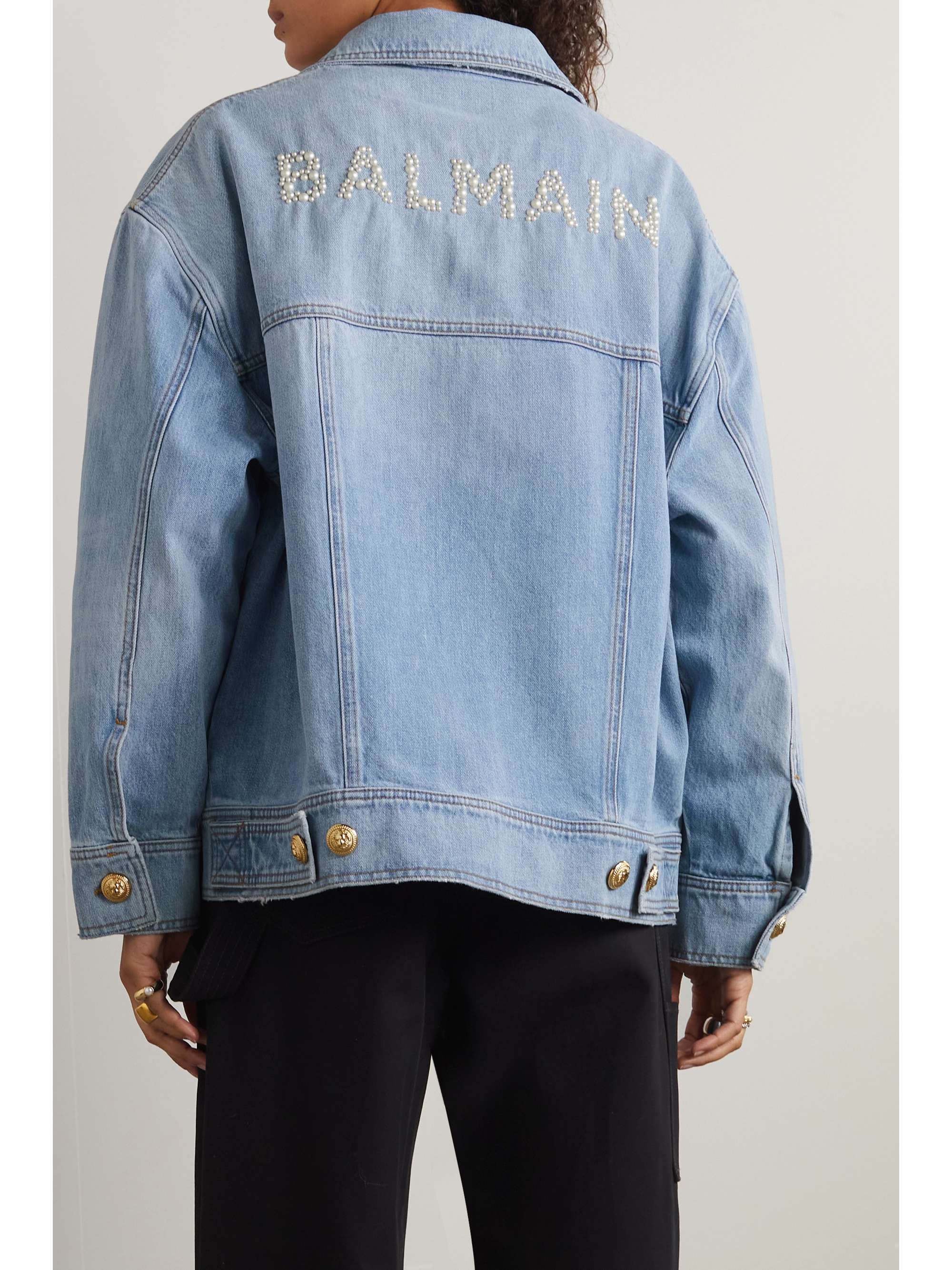 balmain jean jacket