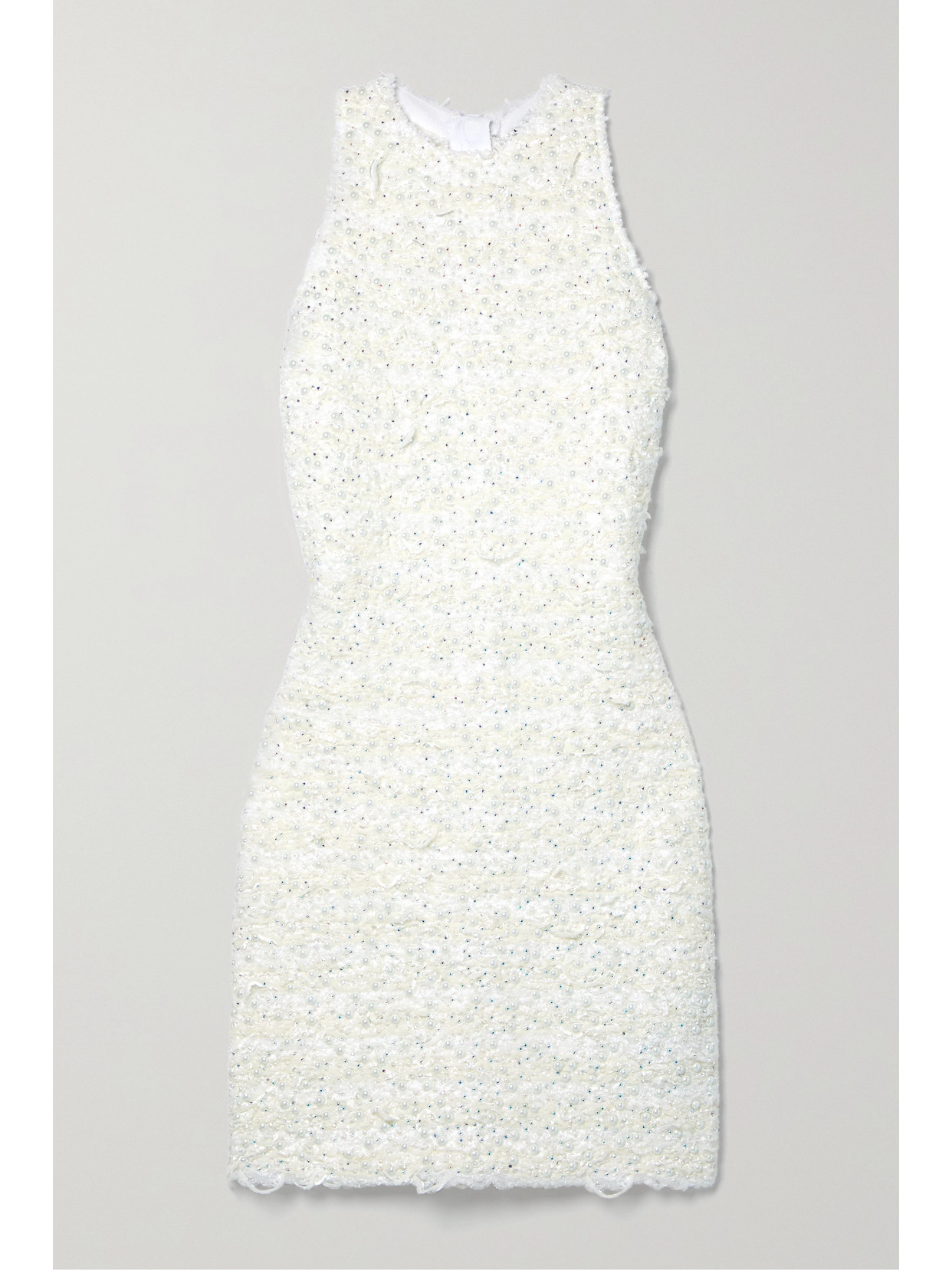 Balmain Embellished Tweed Mini Dress