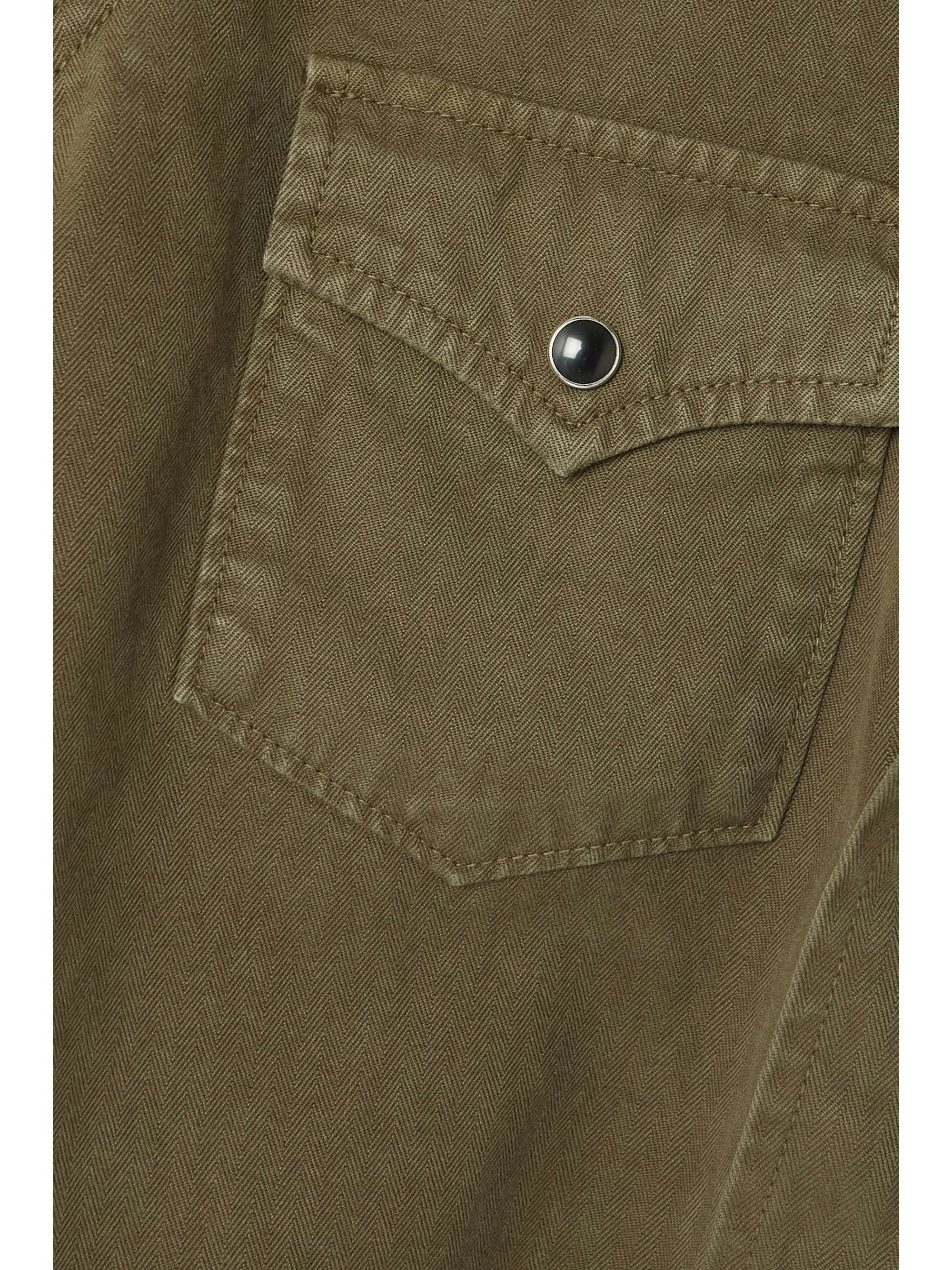 herringbone cotton shirt