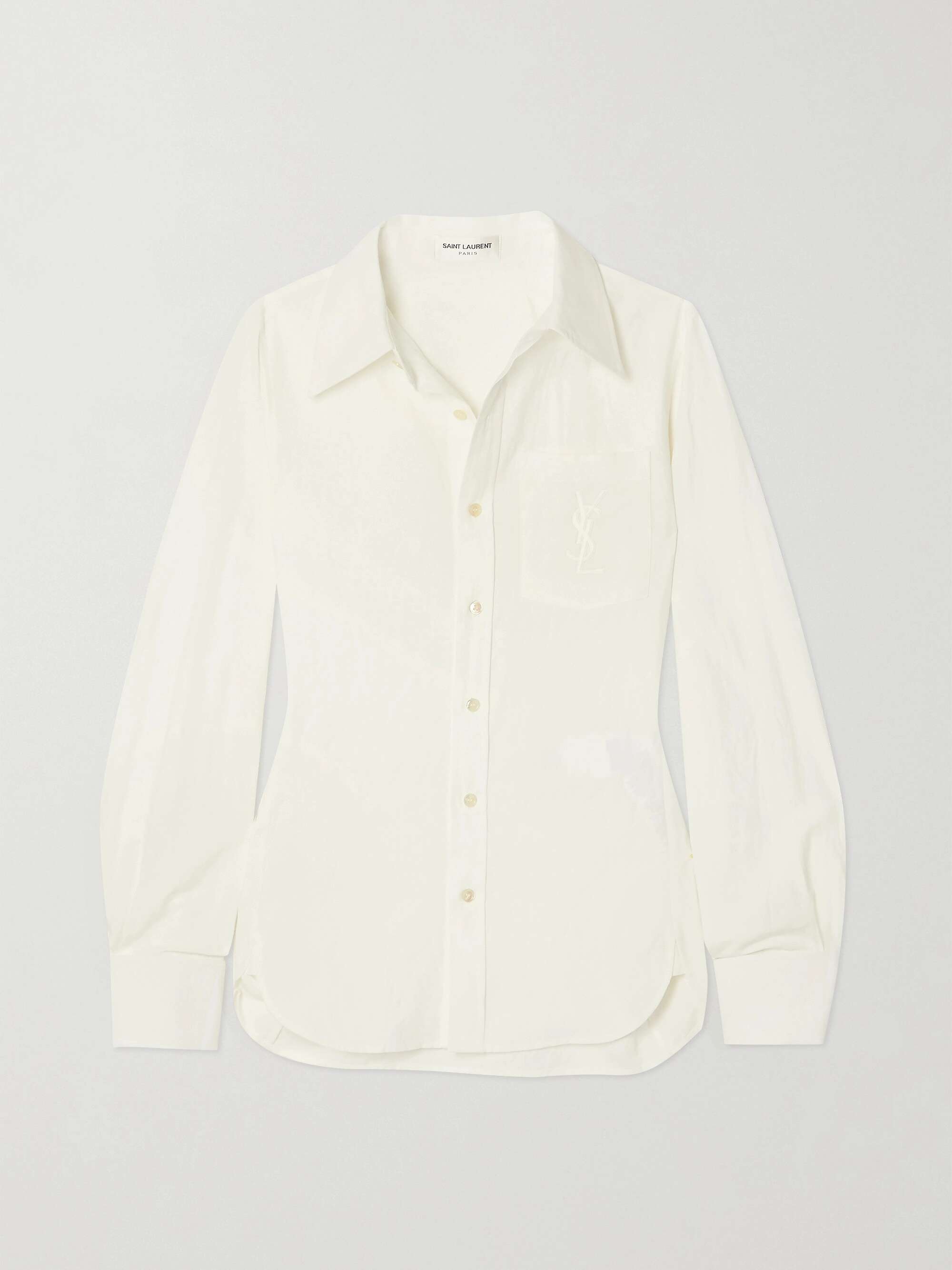 White saint laurent shirt new arrivals