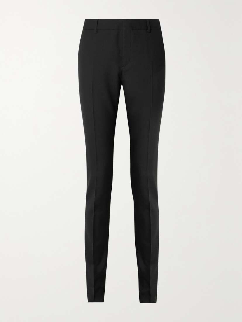 SAINT LAURENT Wool-gabardine Slim-leg Pants