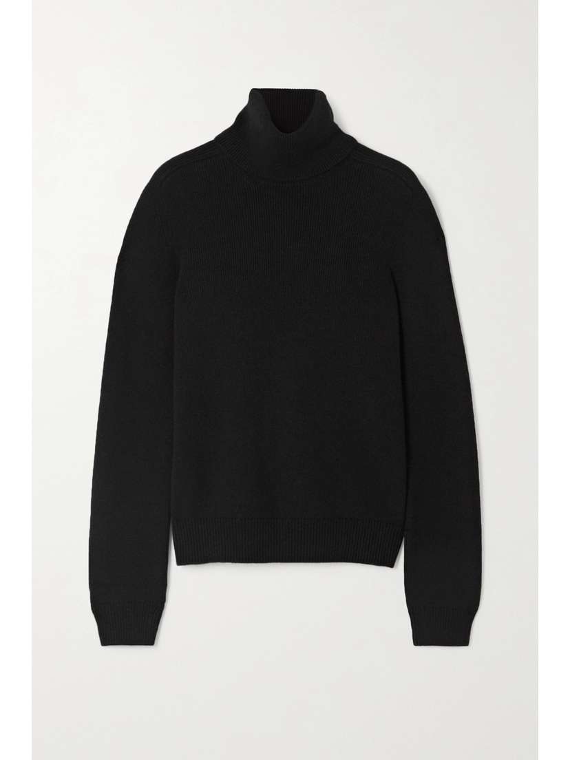 Saint Laurent Ribbed Cashmere Turtleneck Sweater