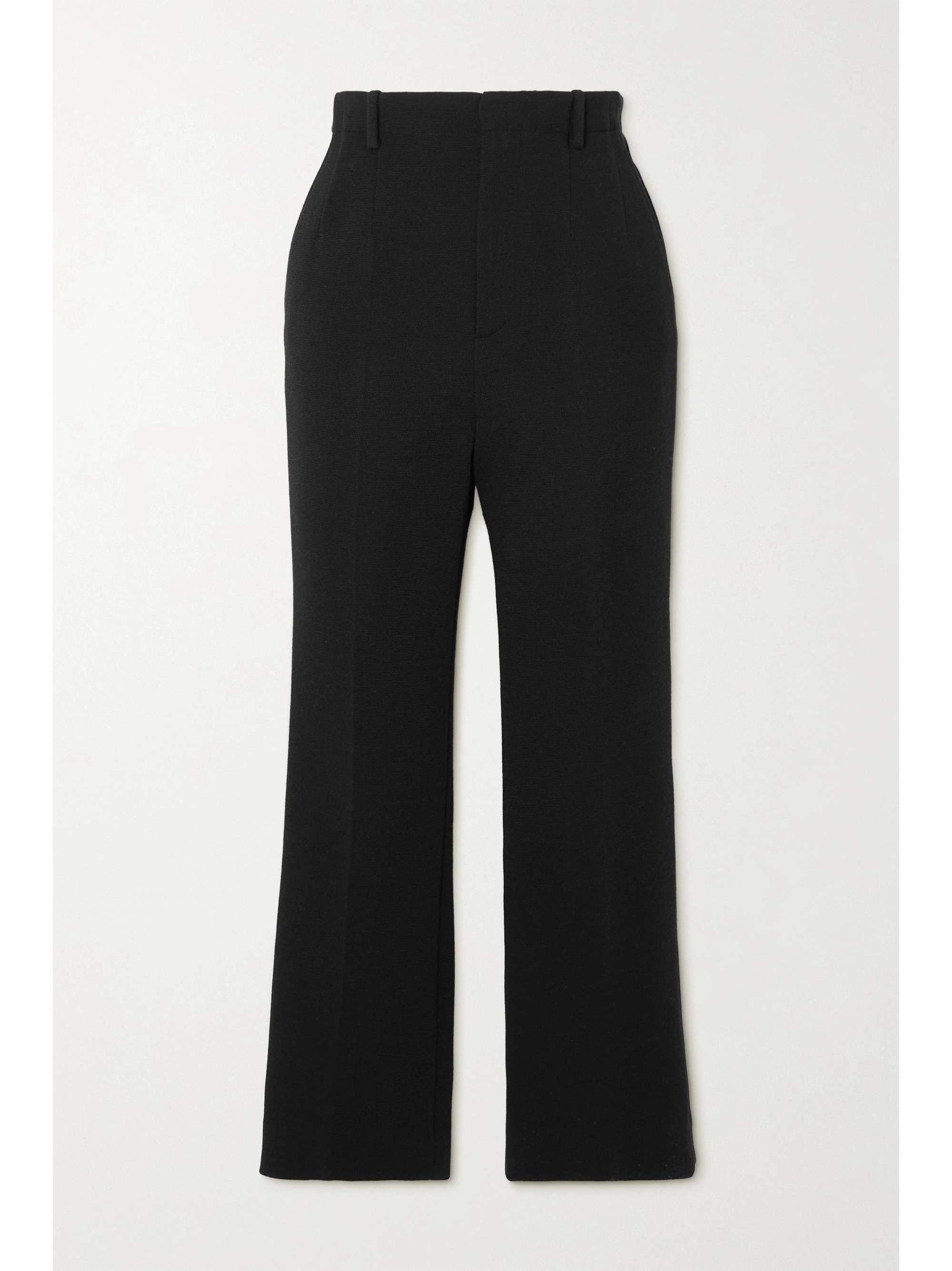 Black cropped ladies trousers Clearance
