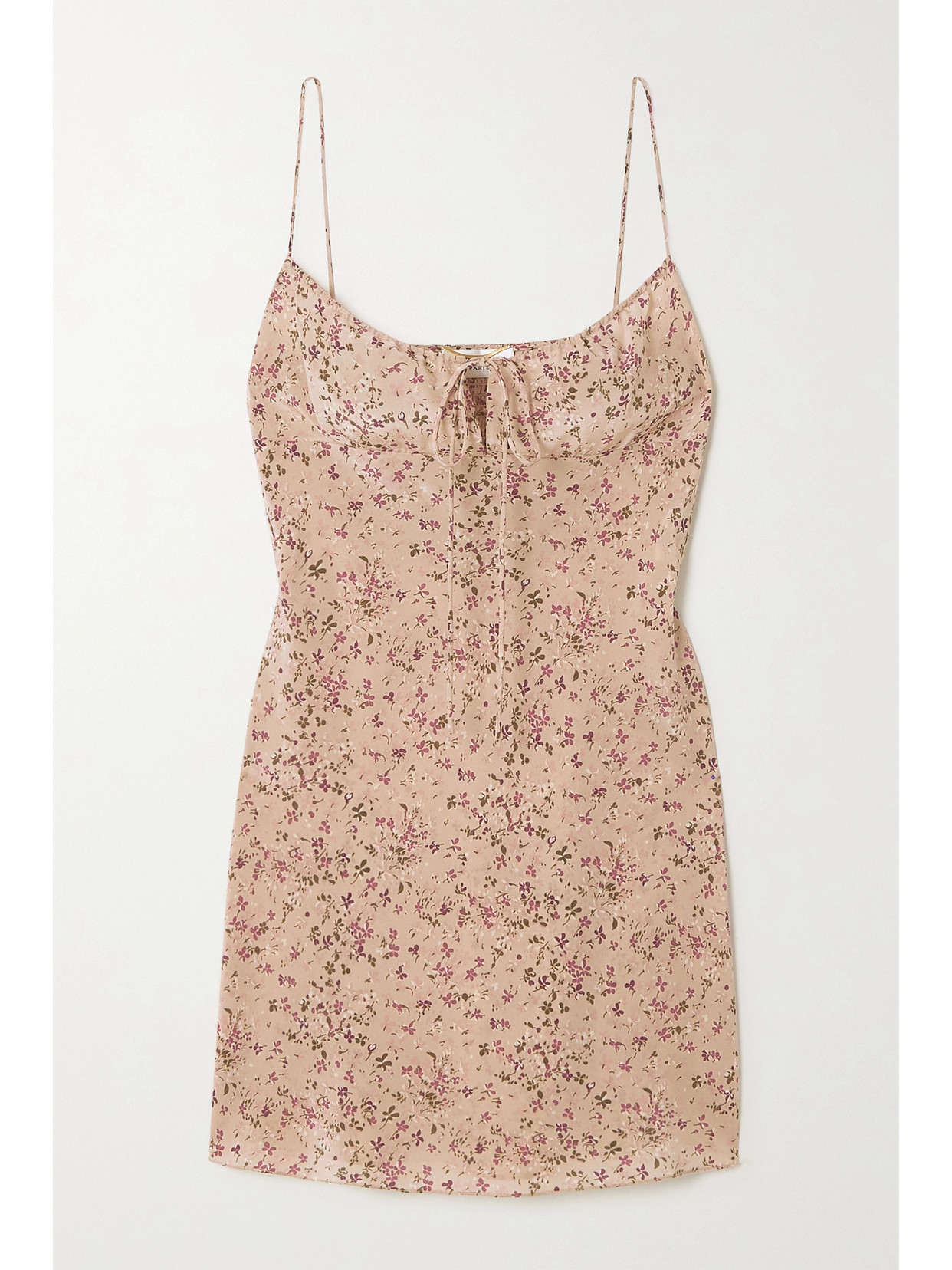 ワンピース Saint Laurent Powder pink crepe mini dress Maggie Marilyn Powder Sunset Slip Mini Dress (Dresses