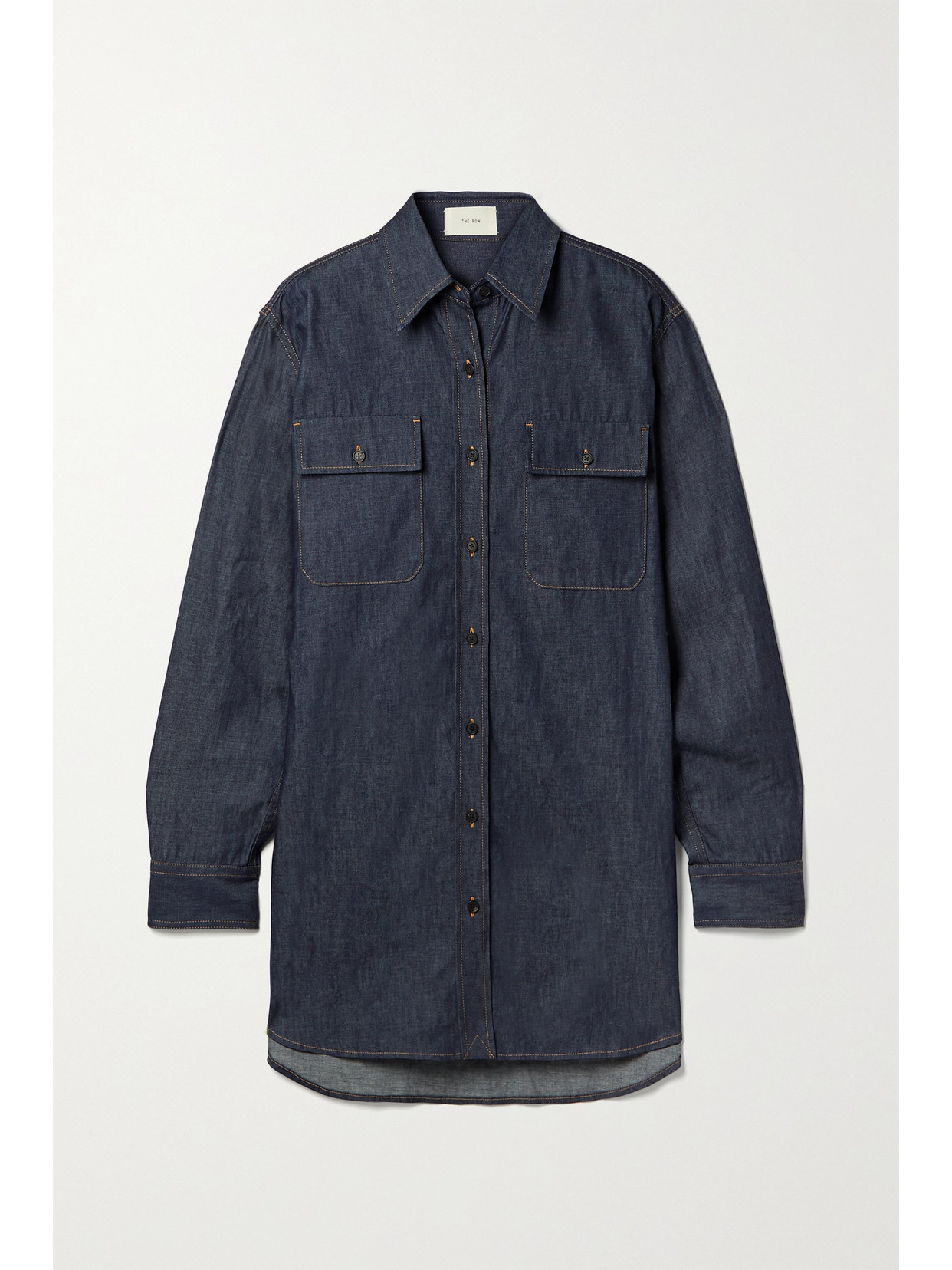 The Row Vivienne Oversized Denim Shirt In Blue | ModeSens