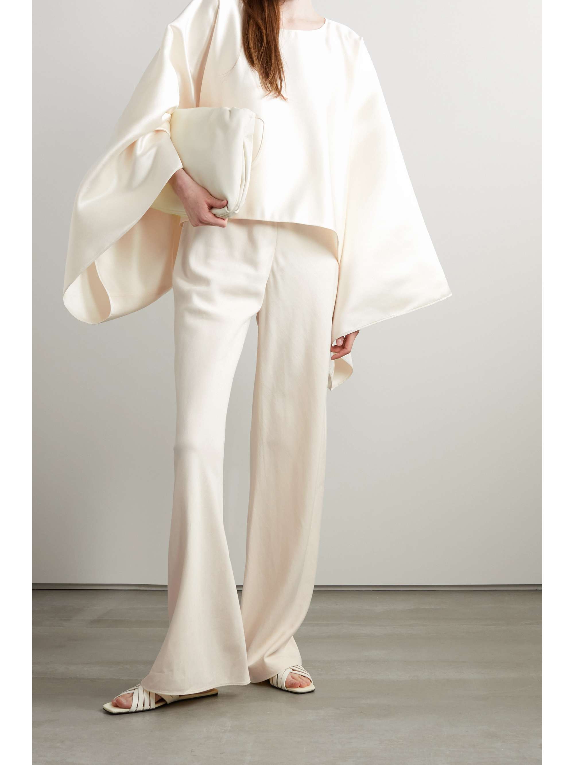 linen-blend wide-leg pants | THE ROW 