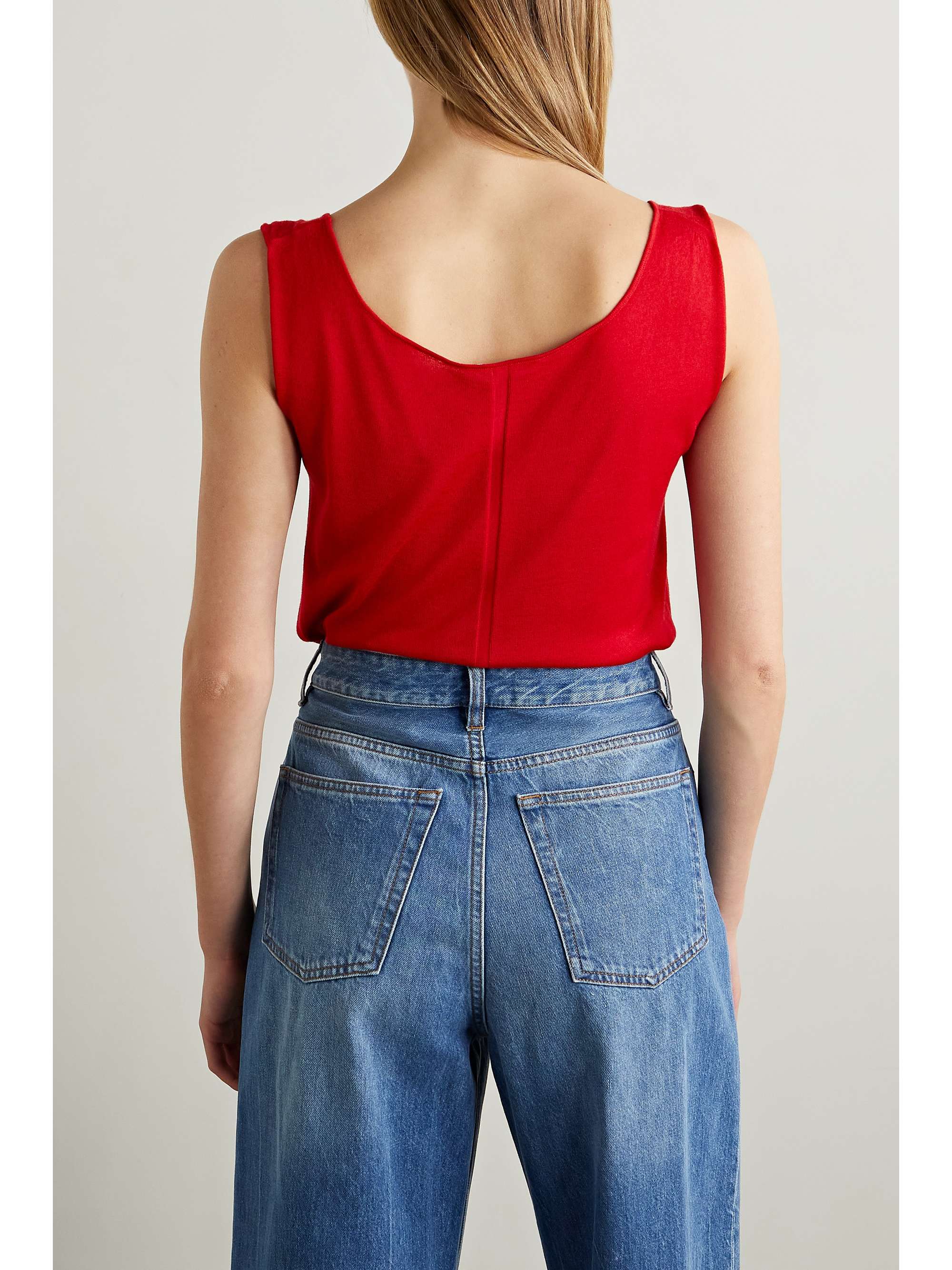 THE ROW Gannon cashmere and silk-blend tank