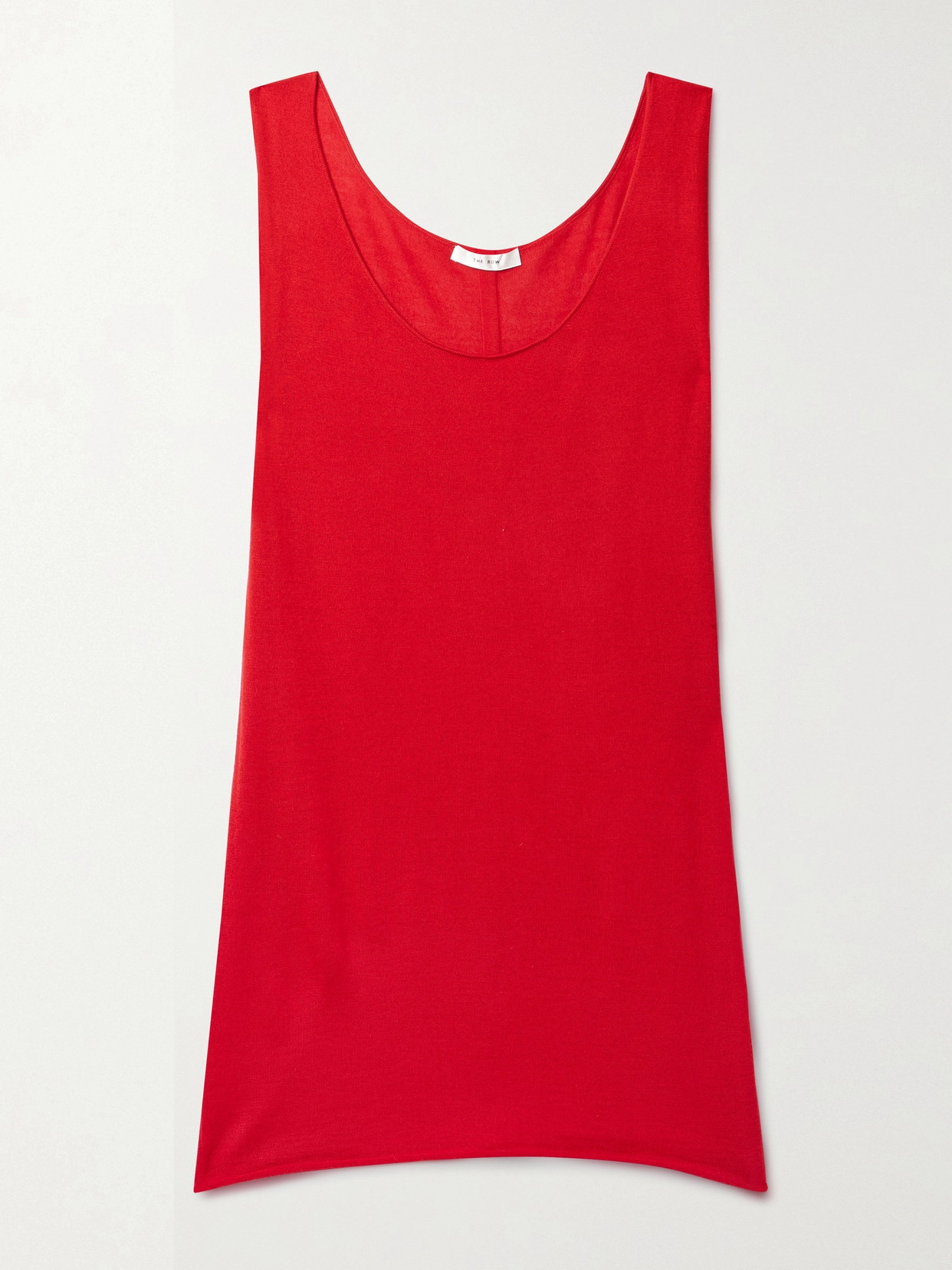 The Row Gannon Cashmere And Silk-blend Tank - Red