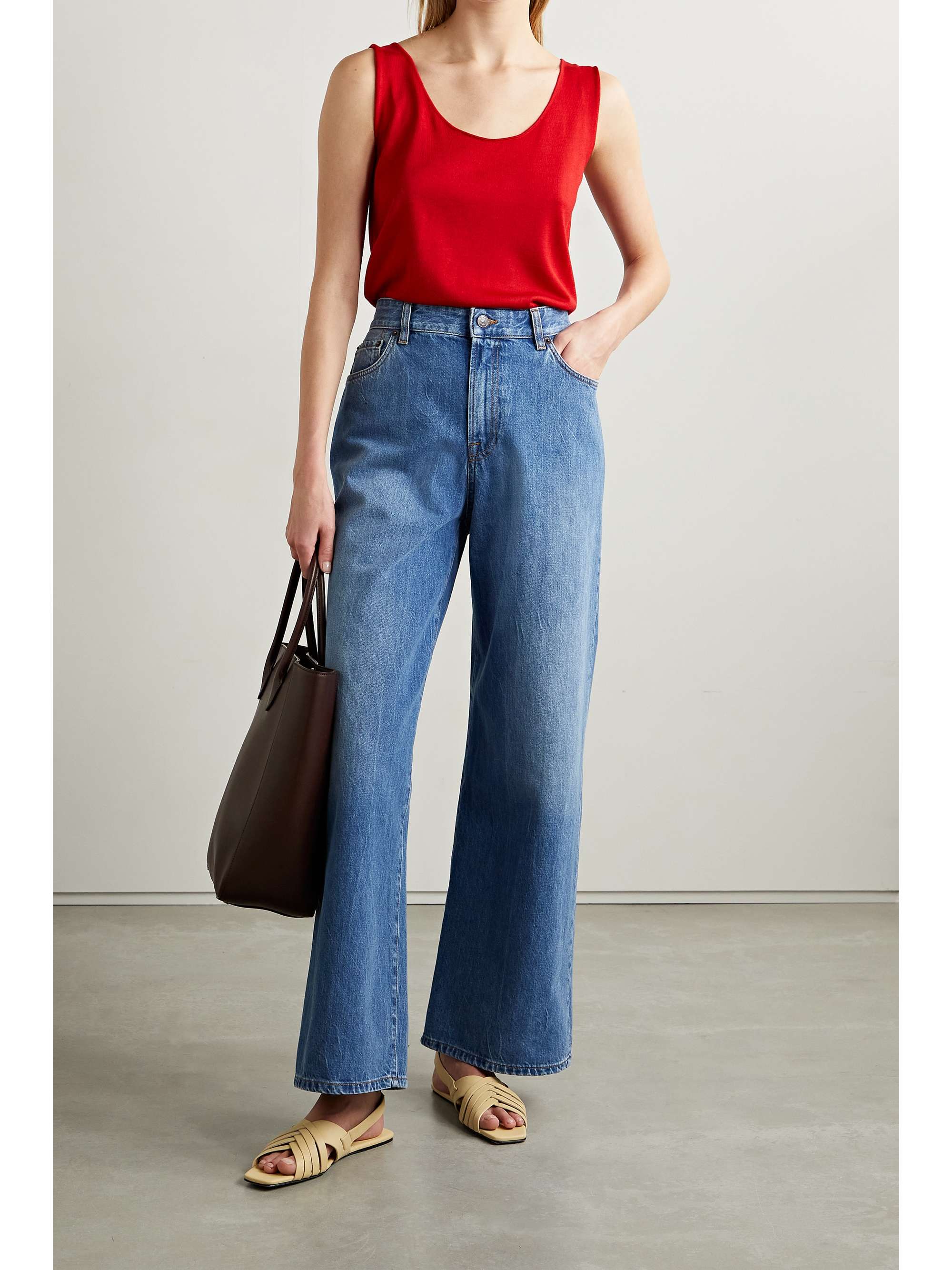 THE ROW Gannon cashmere and silk-blend tank