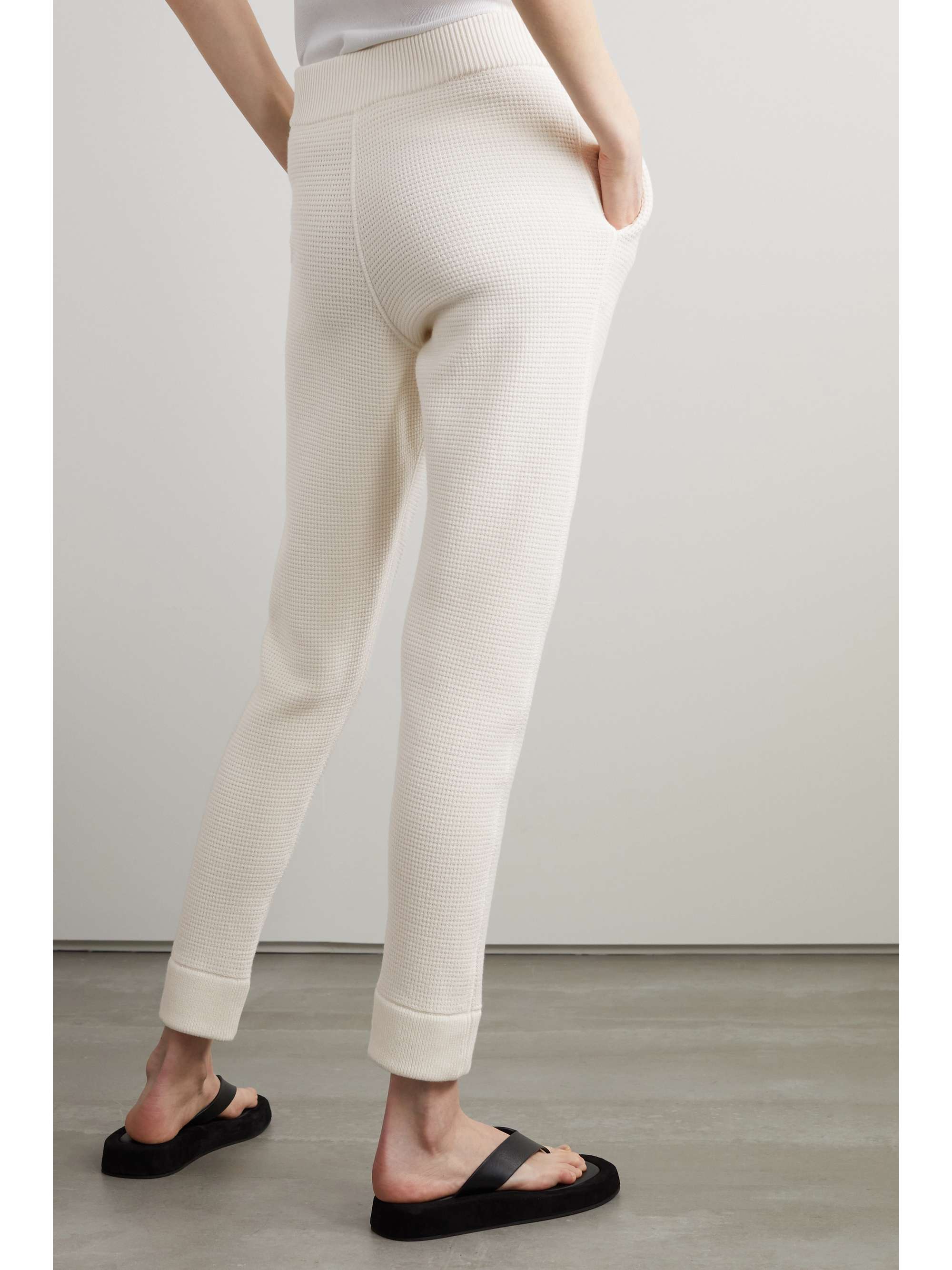 THE ROW Ginzena cotton-blend tapered track pants