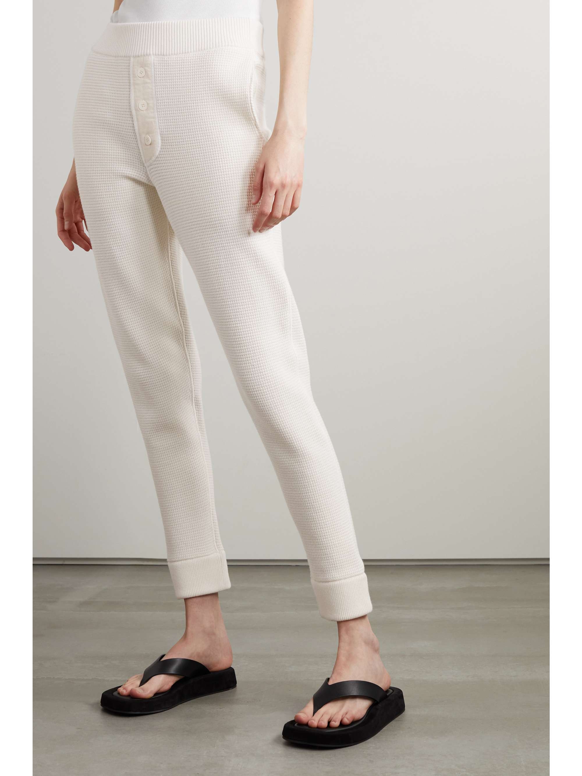 THE ROW Ginzena cotton-blend tapered track pants