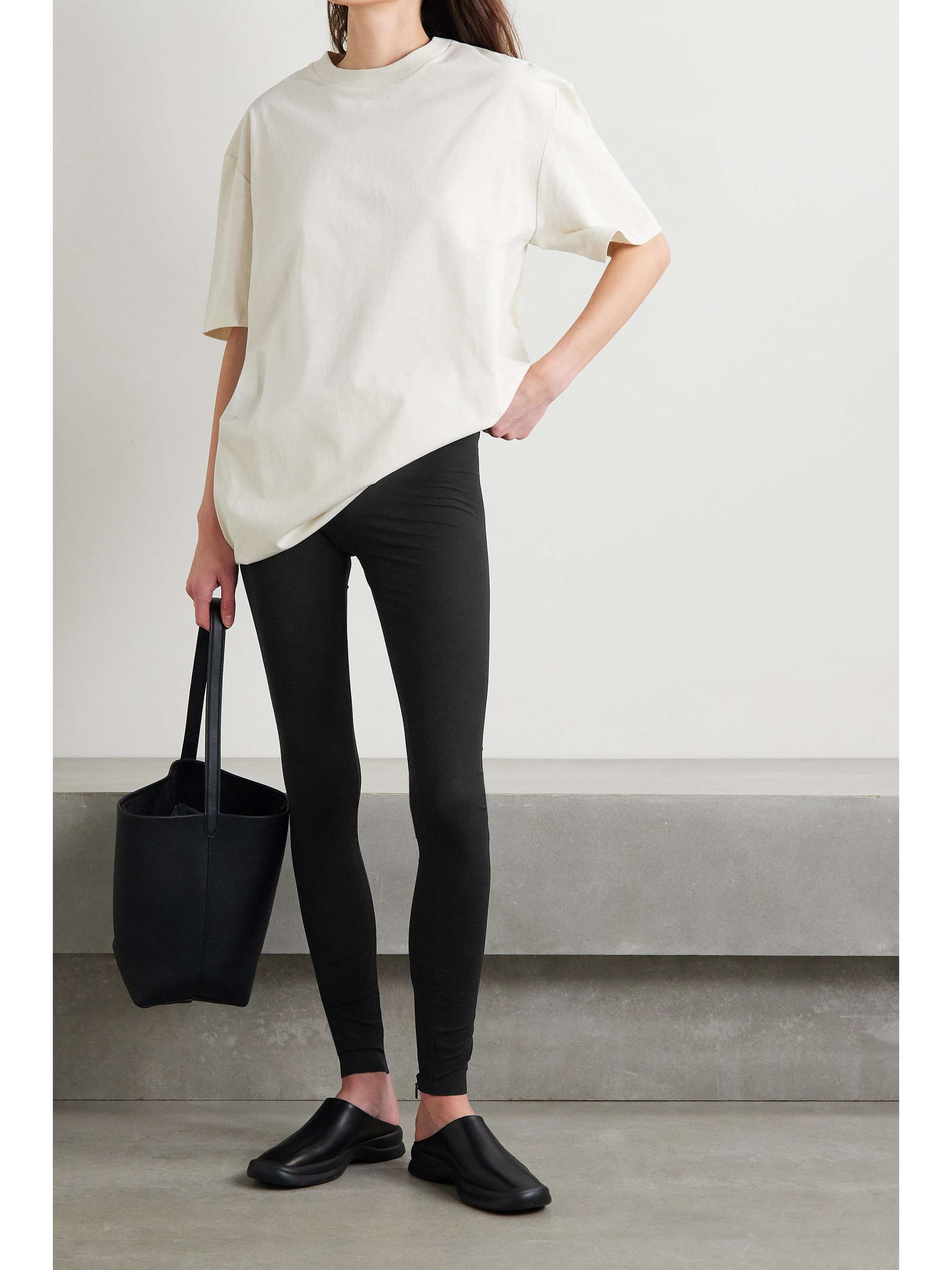 THE ROW Fraidy stretch-silk jersey leggings