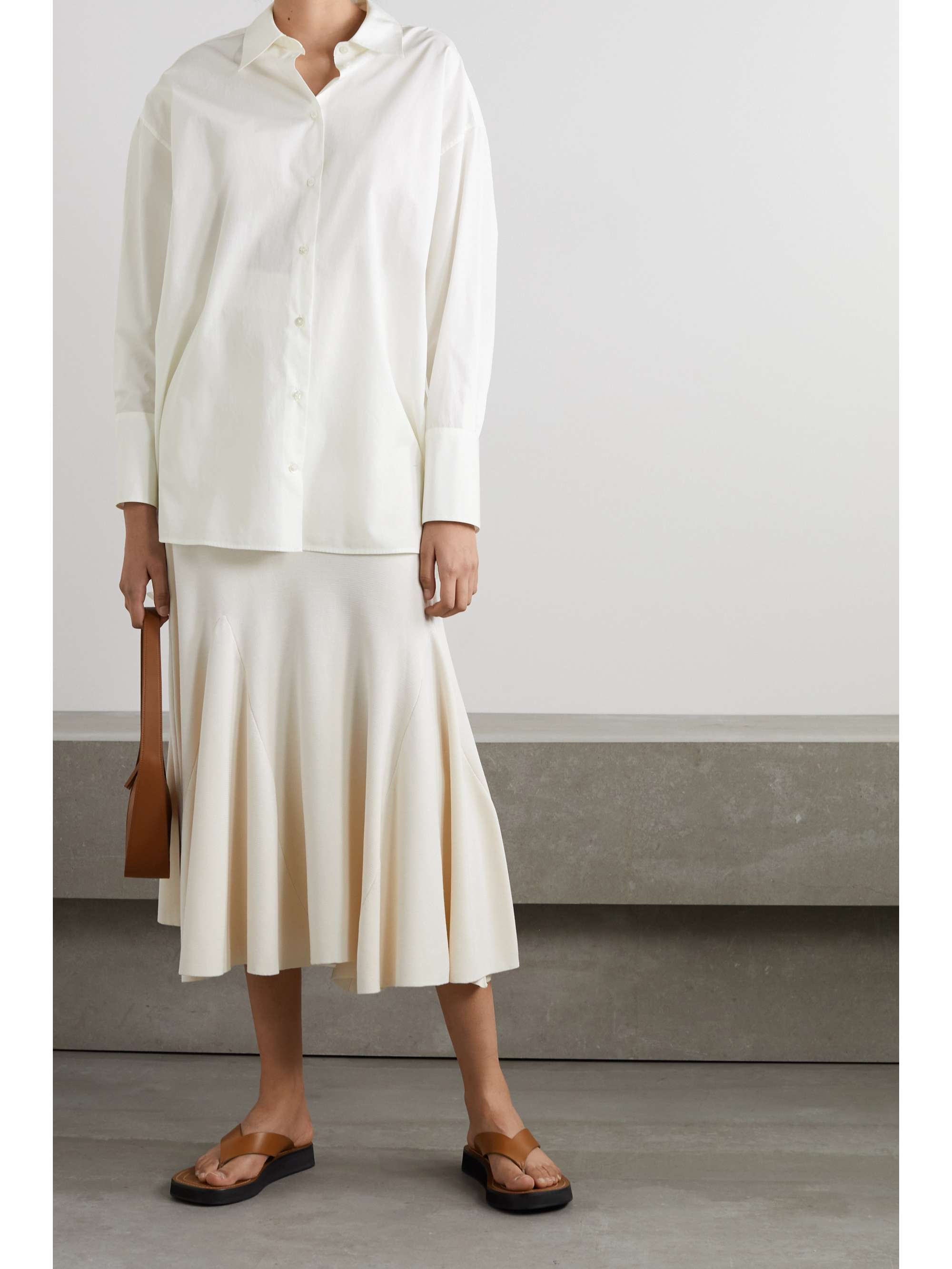 THE ROW Lulu cotton-poplin shirt