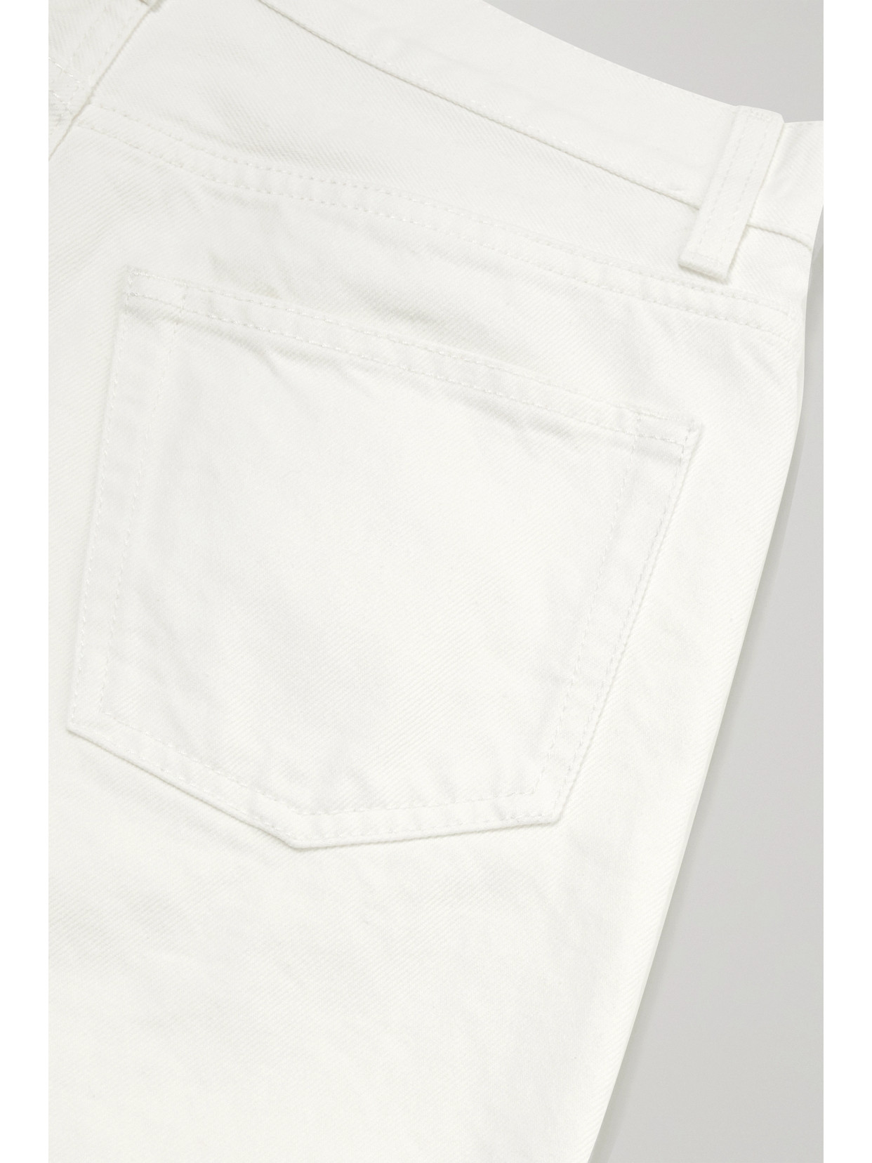 The Row Christie High-rise Straight-leg Jeans In White