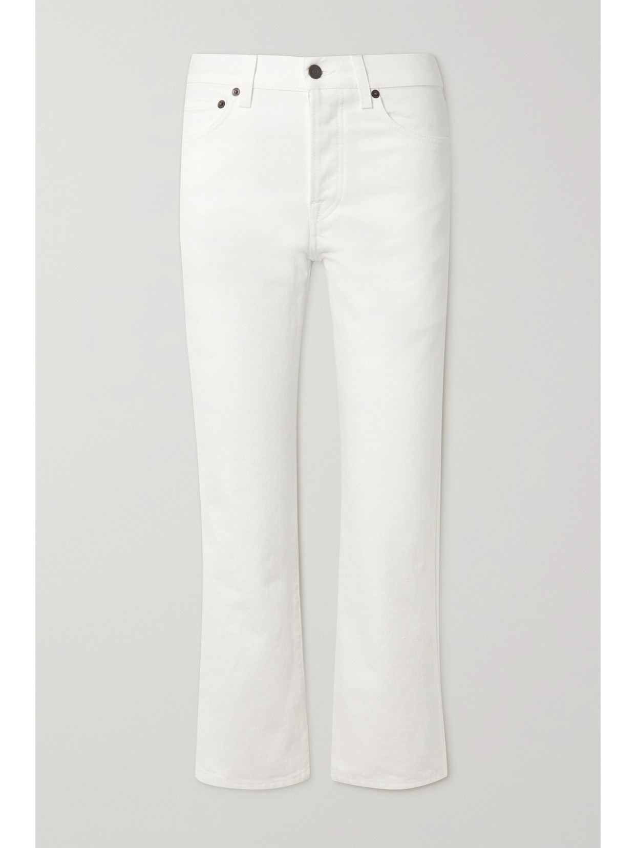 The Row Christie High-rise Straight-leg Jeans In White