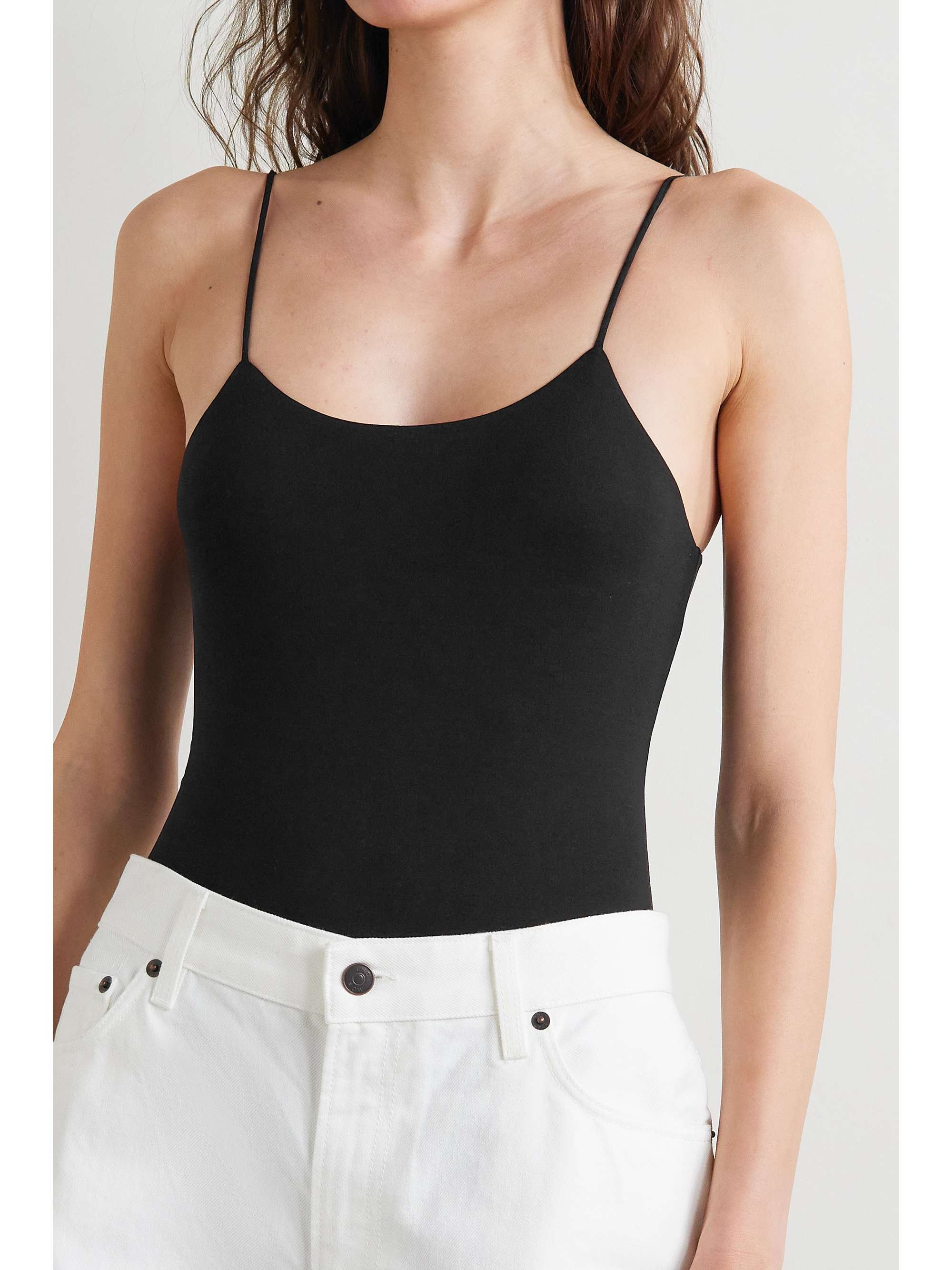 THE ROW Folly stretch-silk jersey bodysuit