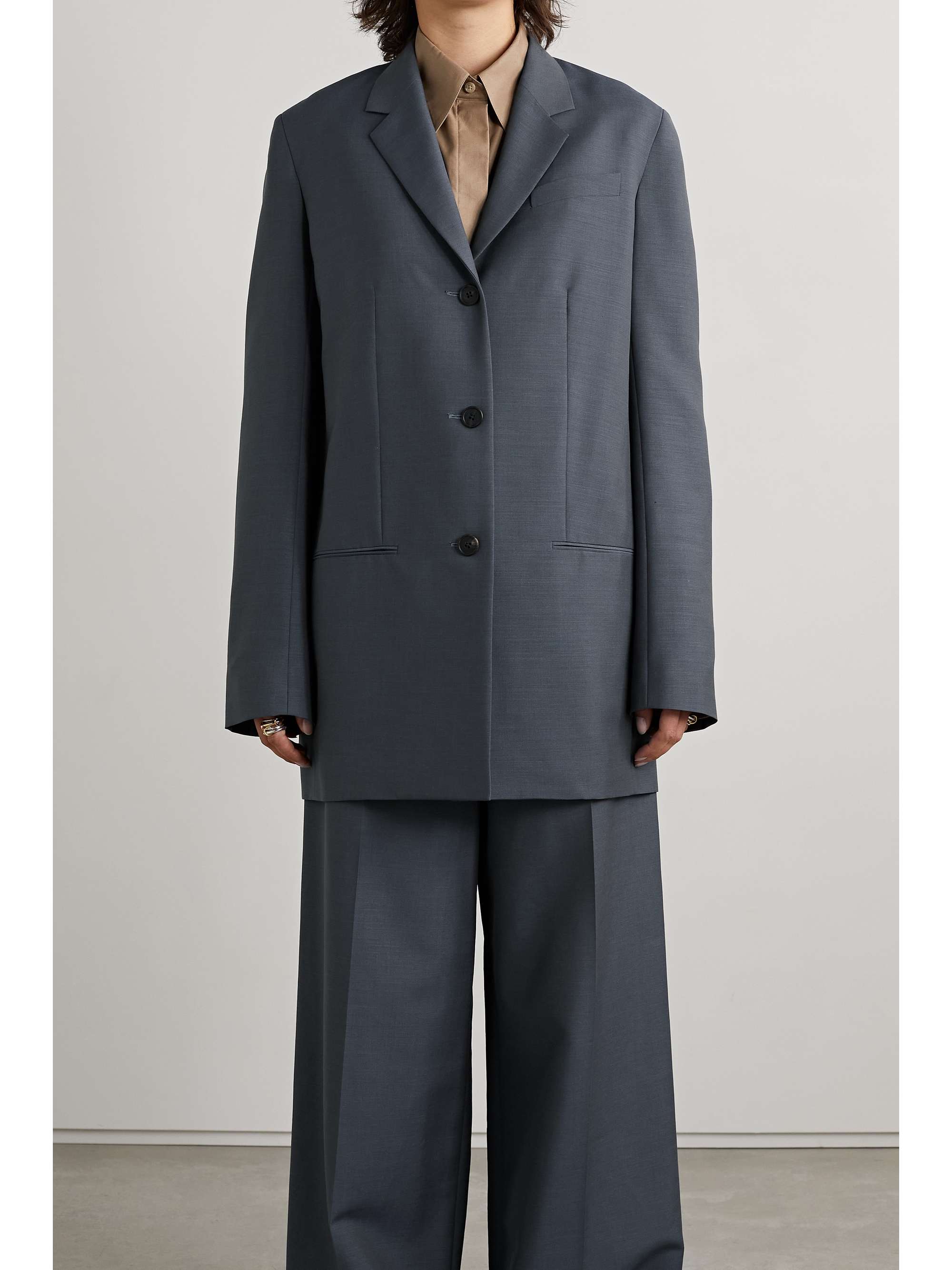THE ROW Dalia wool and mohair-blend blazer