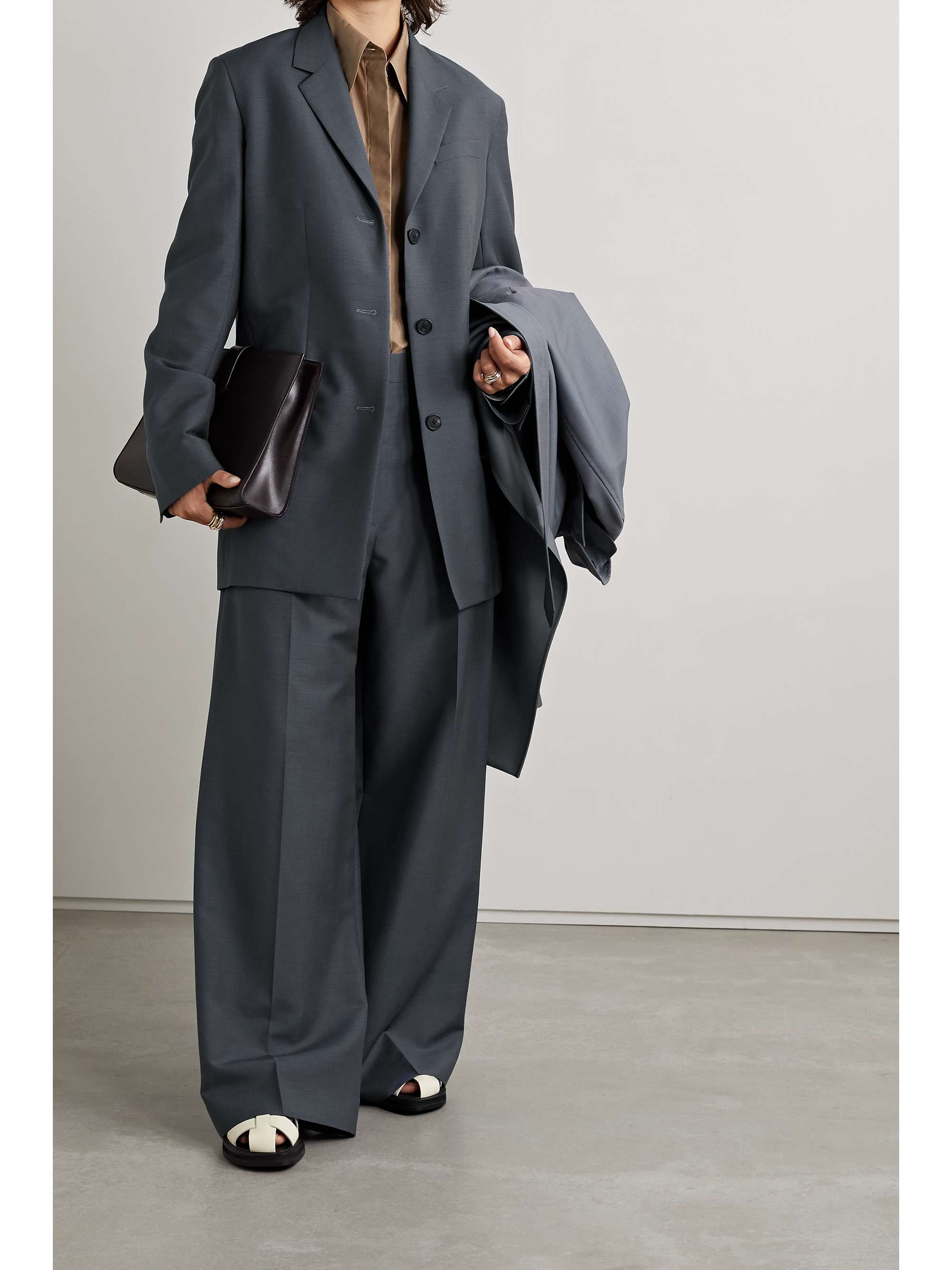 THE ROW Dalia wool and mohair-blend blazer