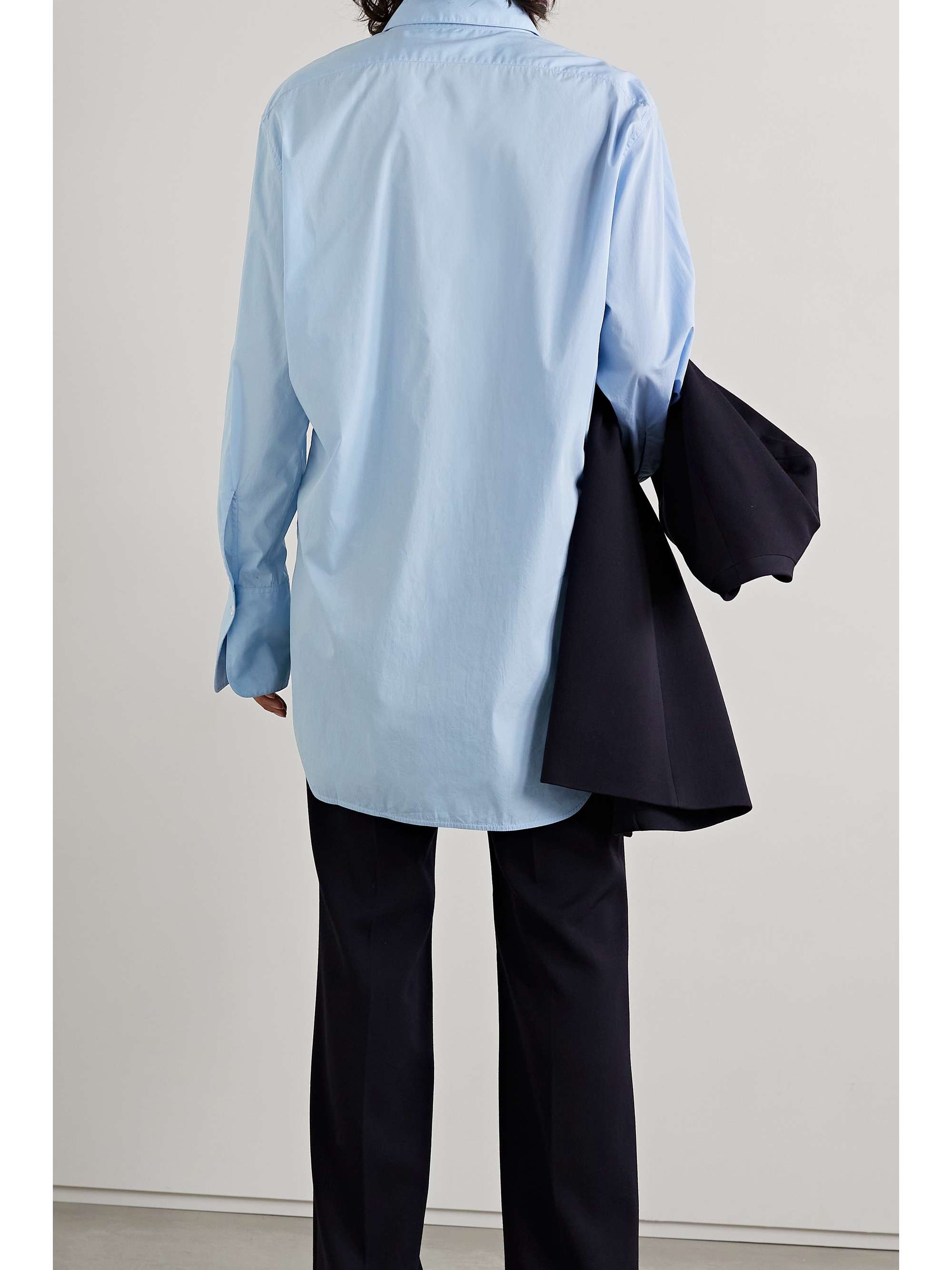 THE ROW Xime cotton-poplin shirt