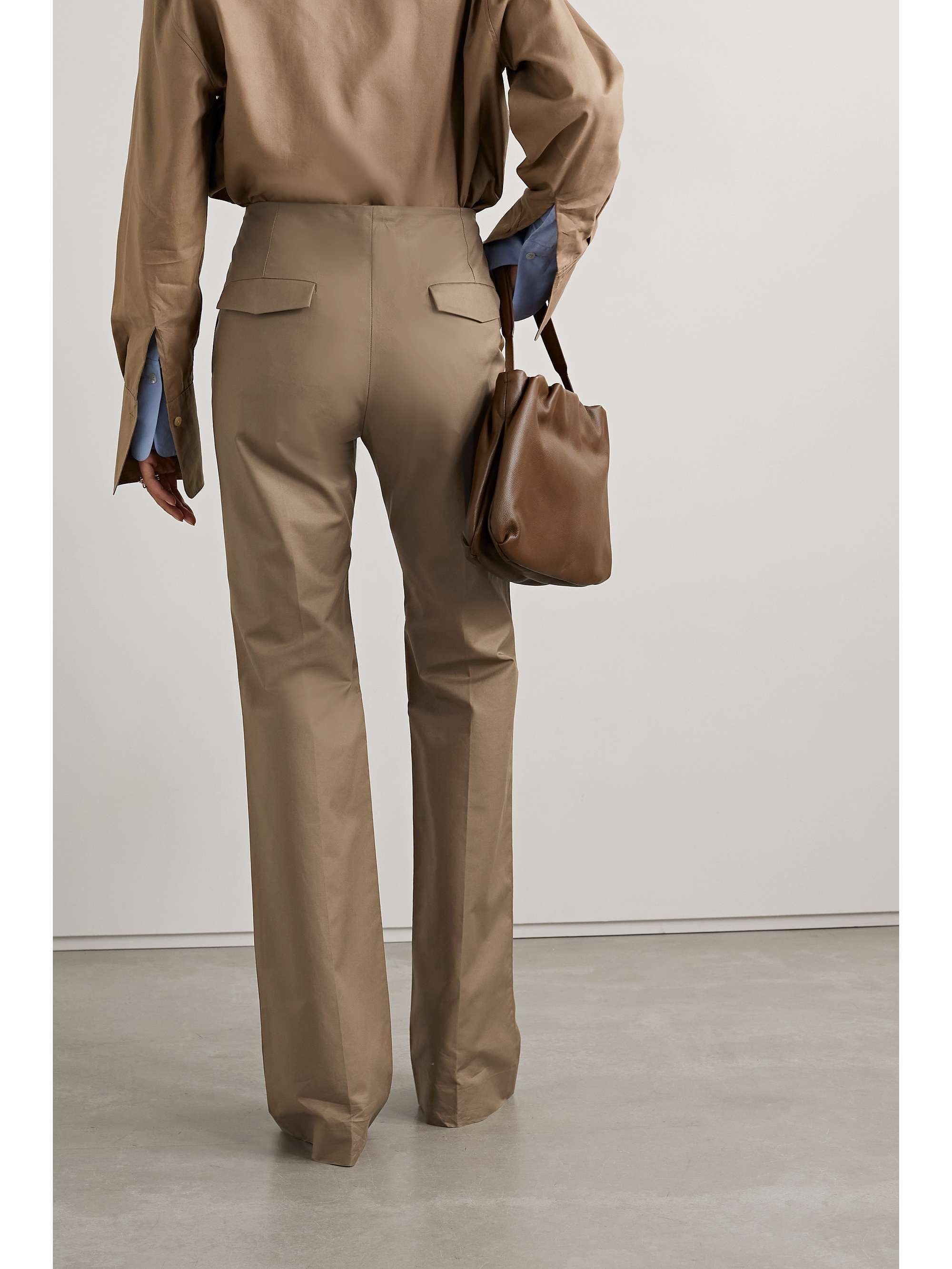 THE ROW Vasco cotton-twill straight-leg pants