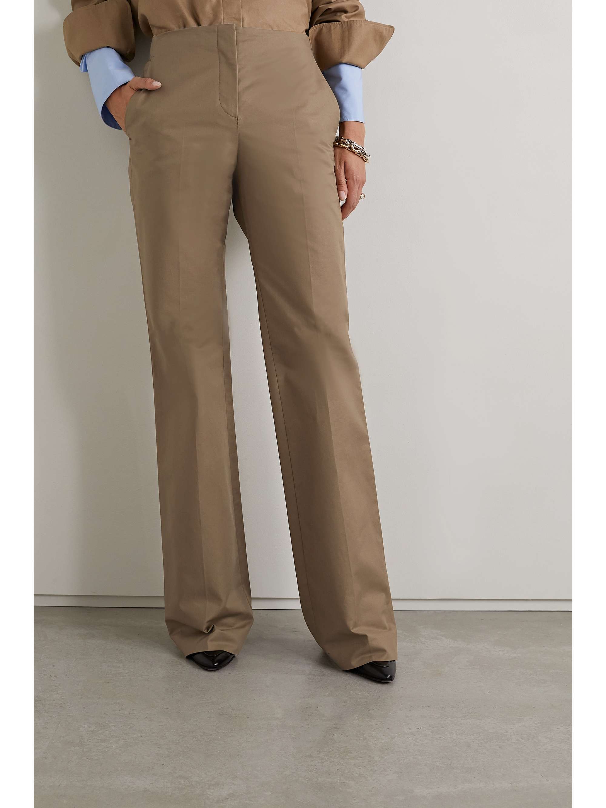THE ROW Vasco cotton-twill straight-leg pants