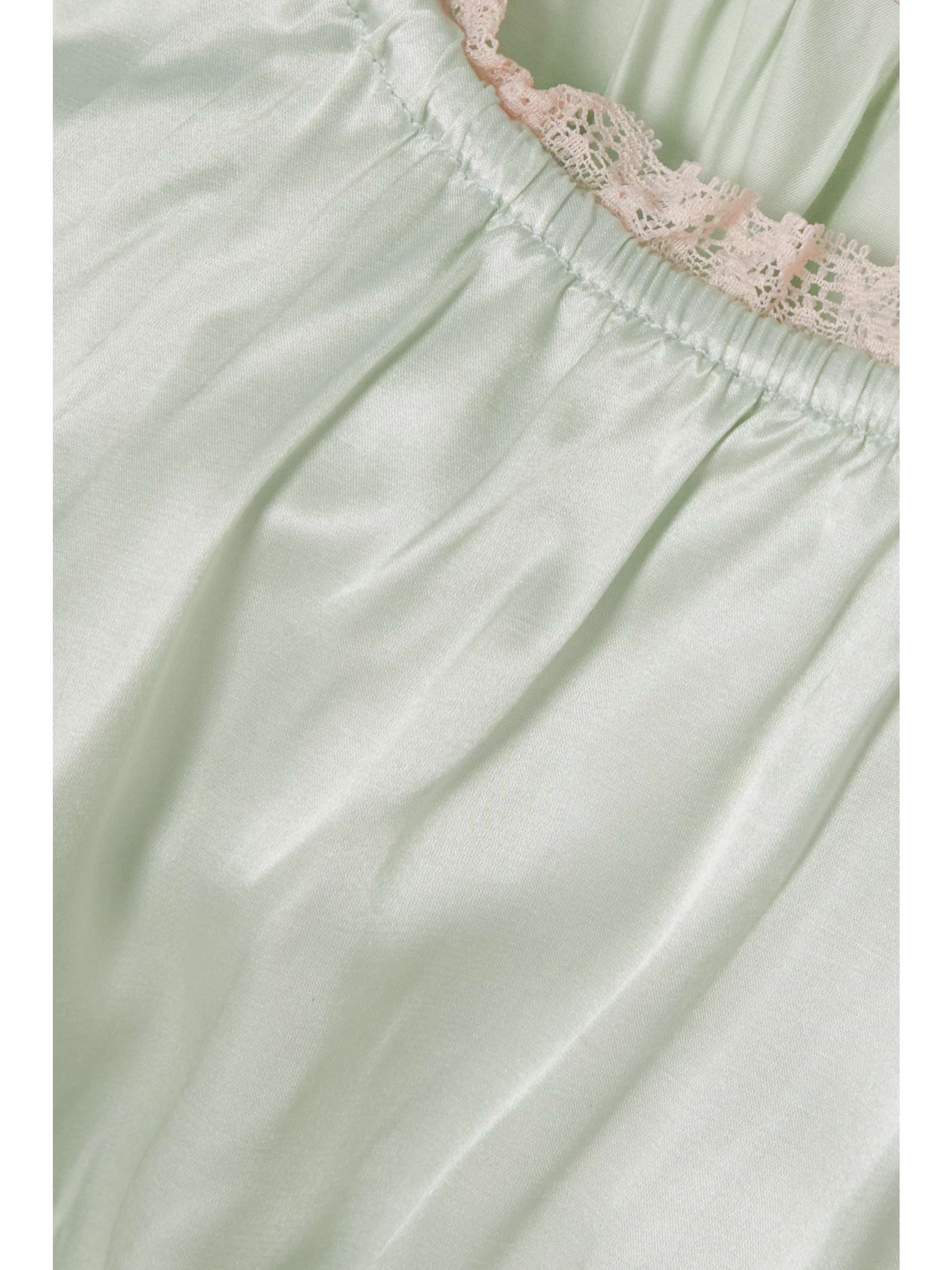 MORGAN LANE Ava lace-trimmed satin nightdress