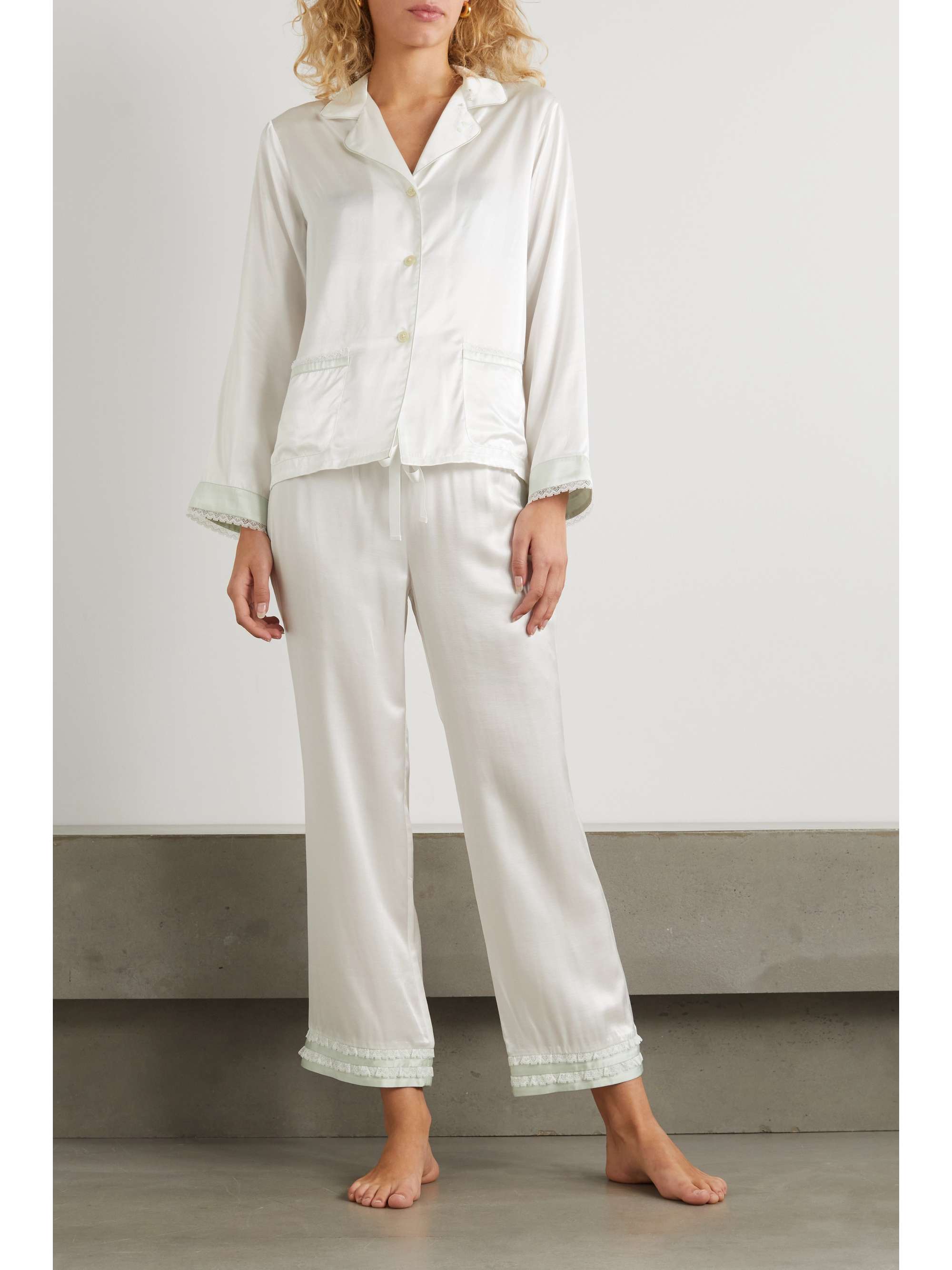 MORGAN LANE Jane Faye satin pajama set