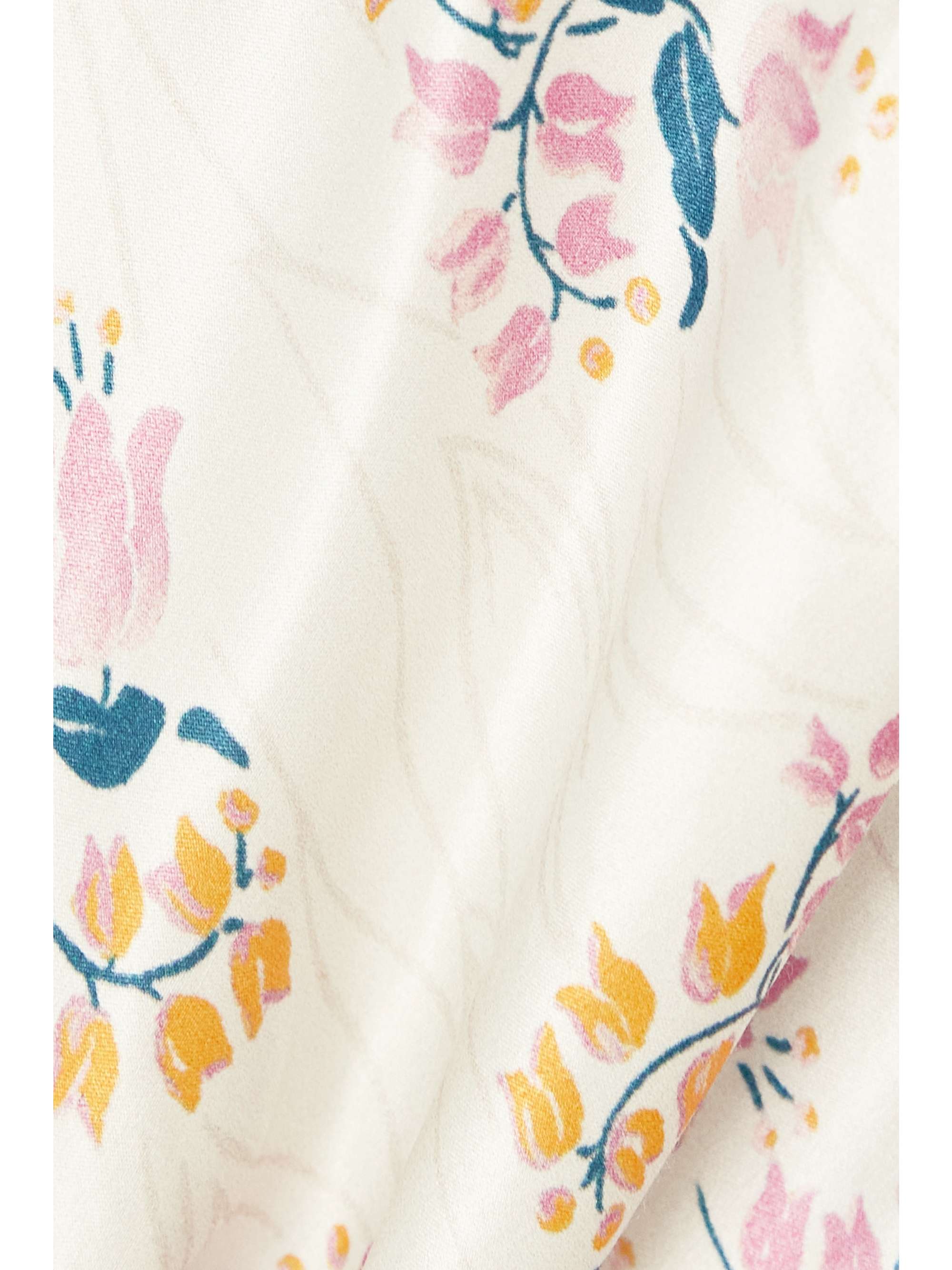 MORGAN LANE Cordelia lace-trimmed floral-print satin nightdress