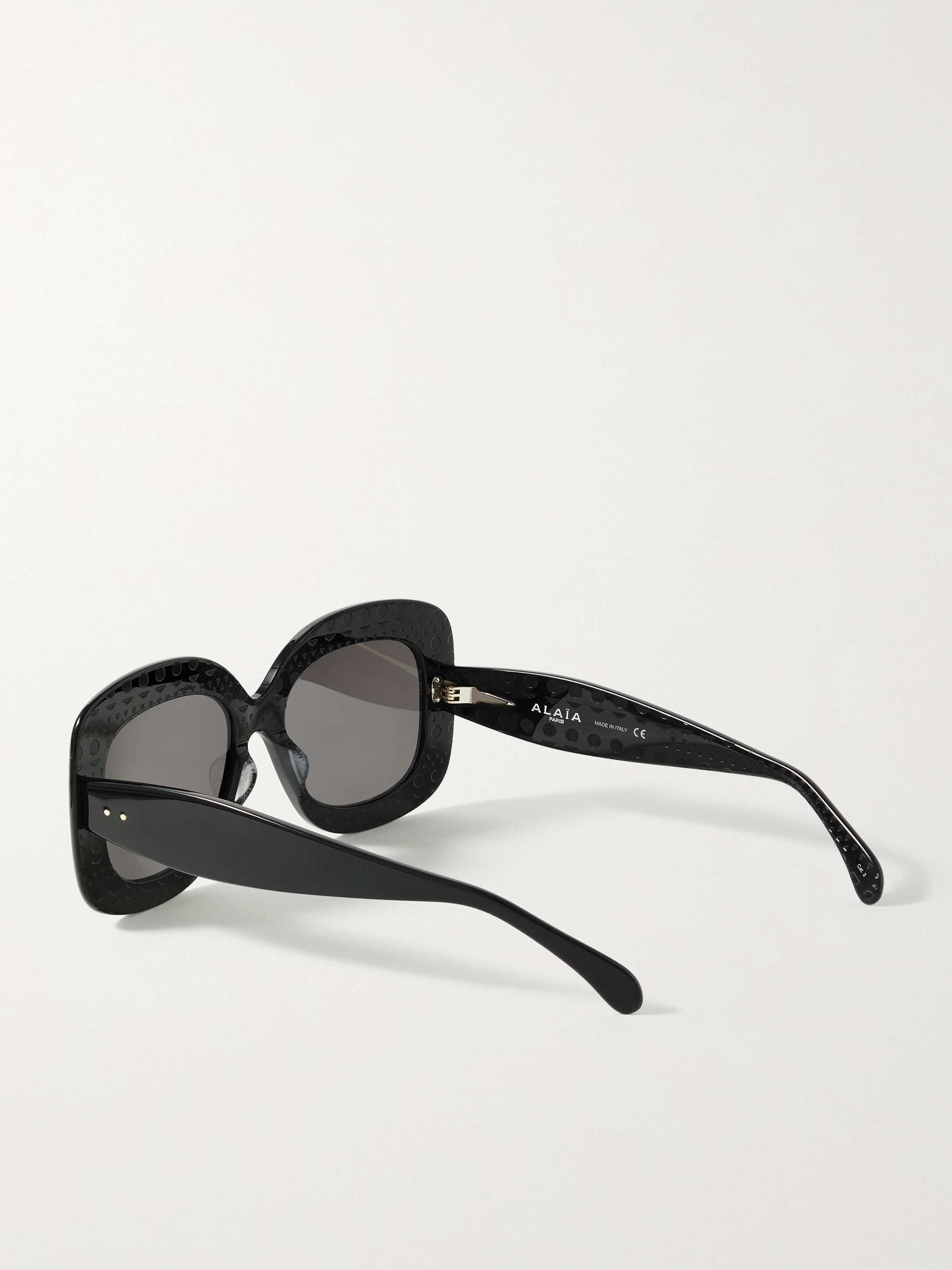 ALAÏA EYEWEAR Square-frame acetate sunglasses