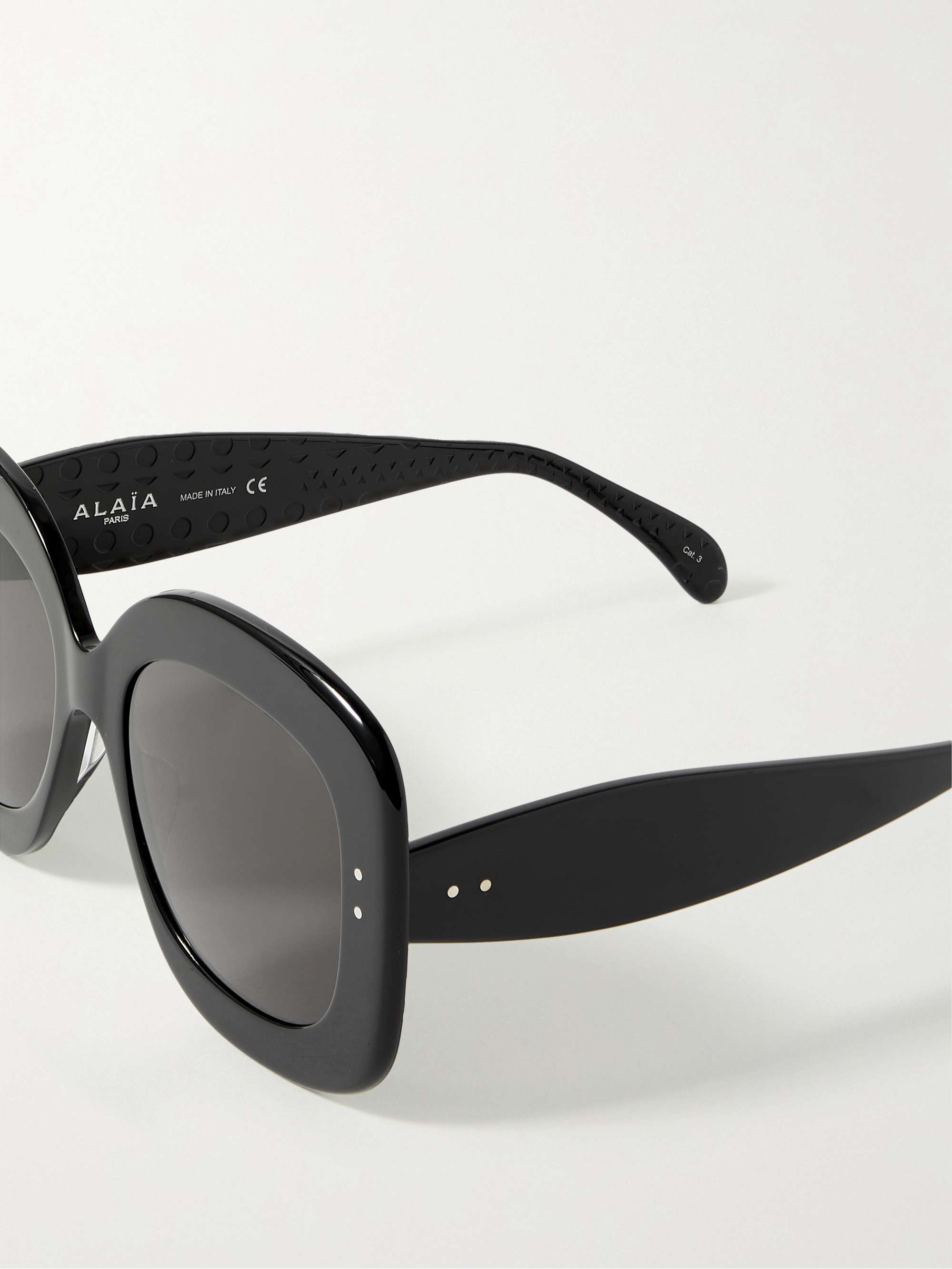 ALAÏA EYEWEAR Square-frame acetate sunglasses