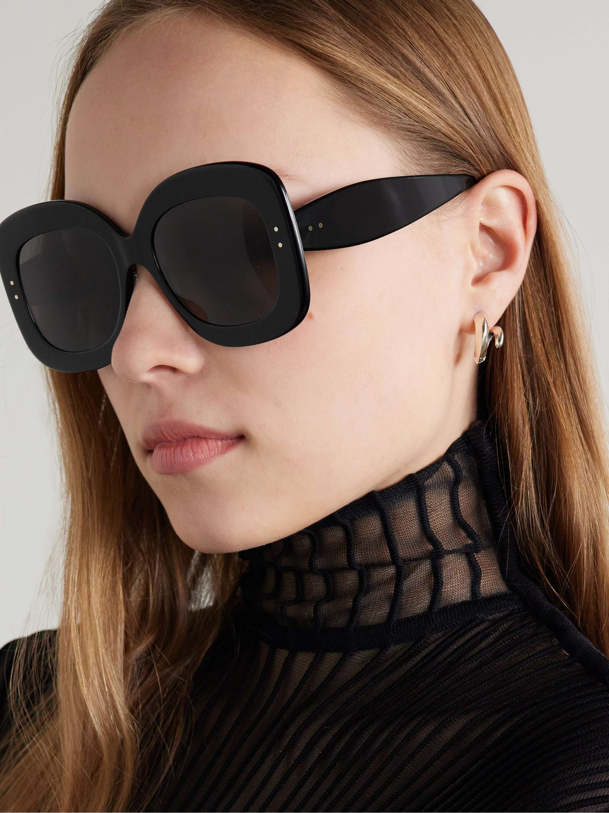 ALAÏA EYEWEAR Square-frame acetate sunglasses