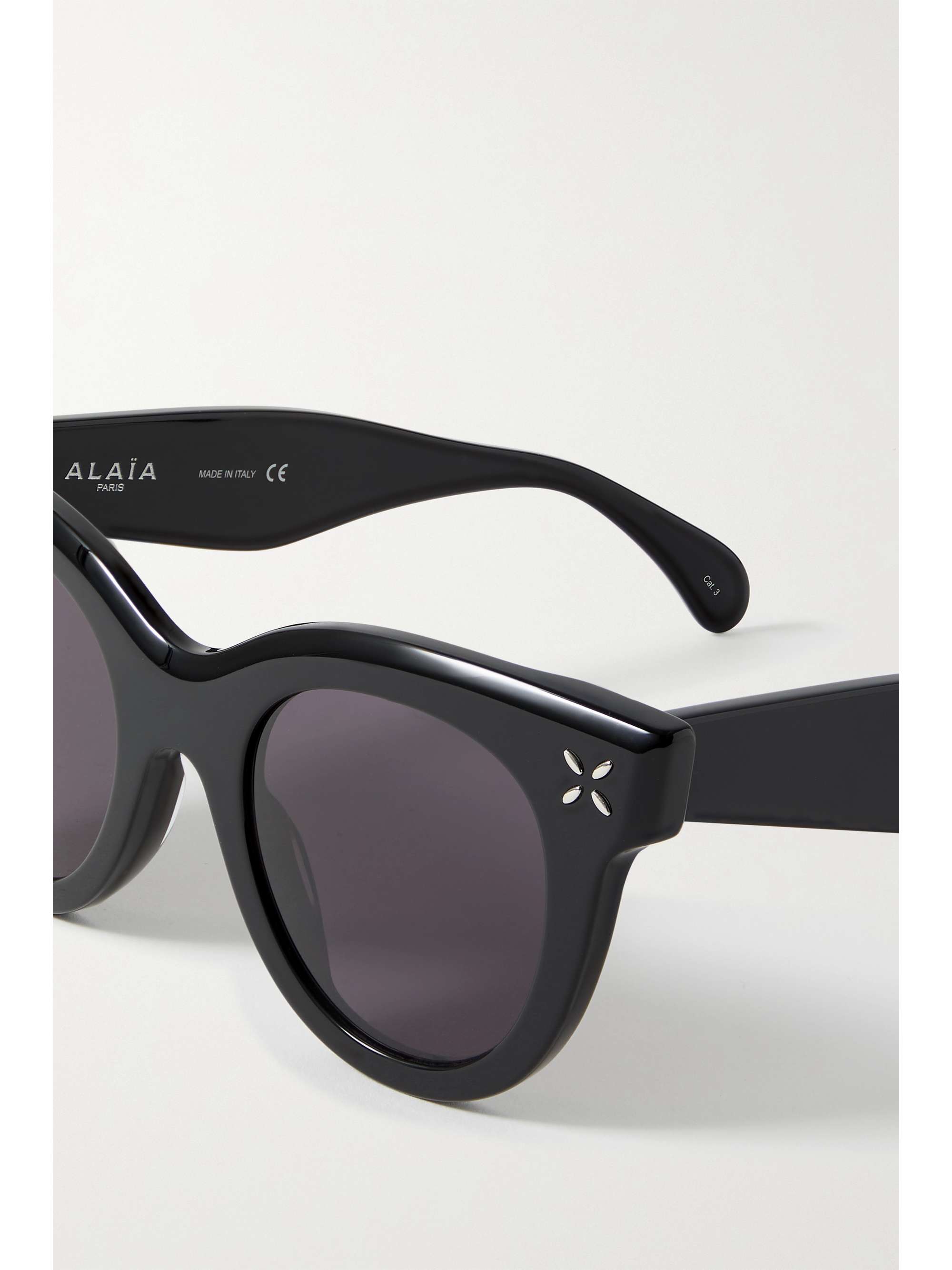 ALAÏA EYEWEAR Round-frame acetate sunglasses
