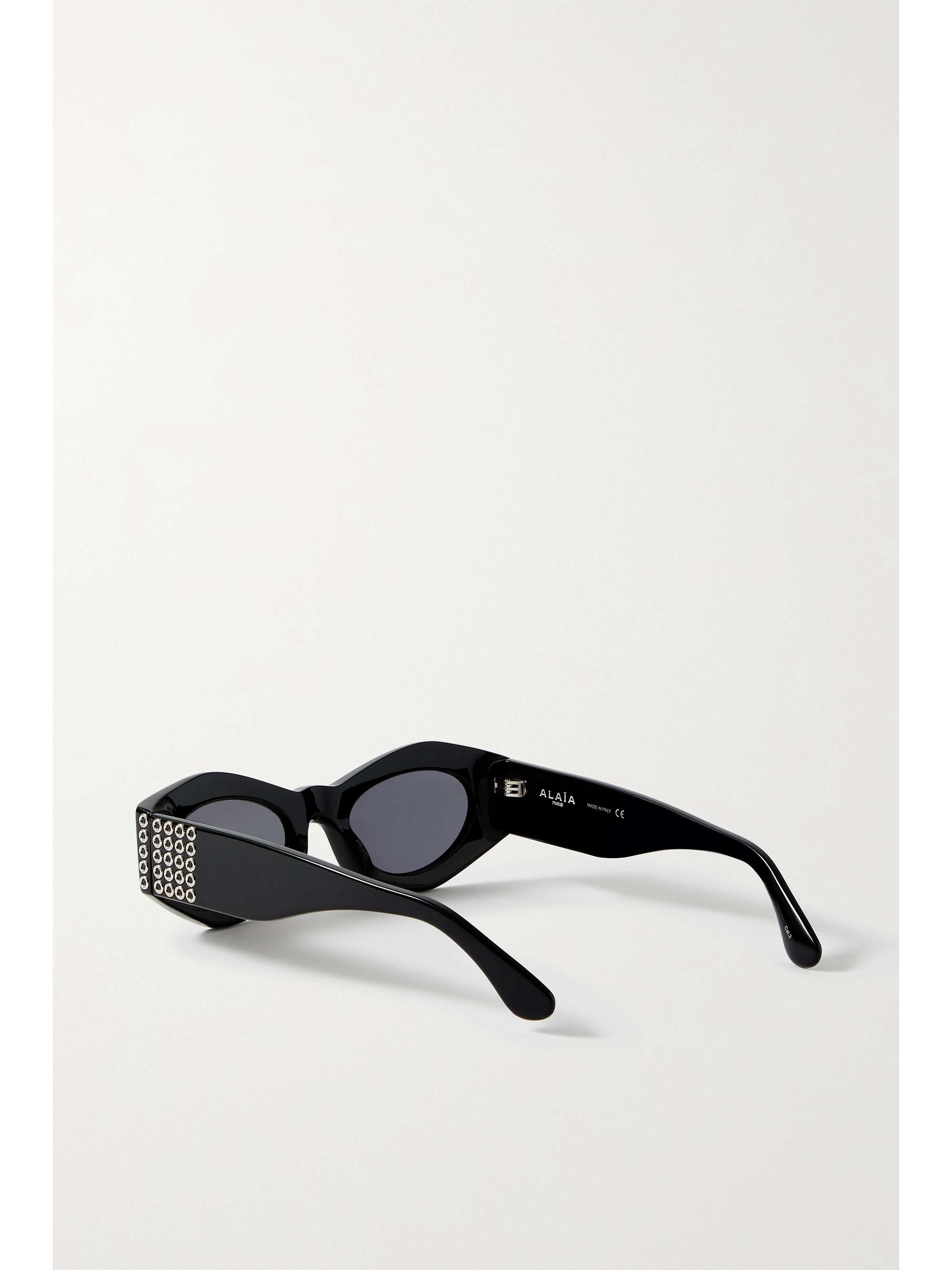 ALAÏA EYEWEAR Oval-frame acetate sunglasses