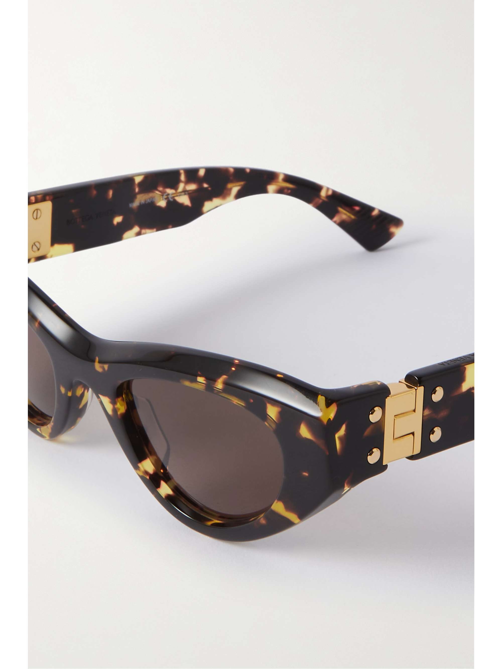 BOTTEGA VENETA EYEWEAR Cat-eye tortoiseshell acetate sunglasses